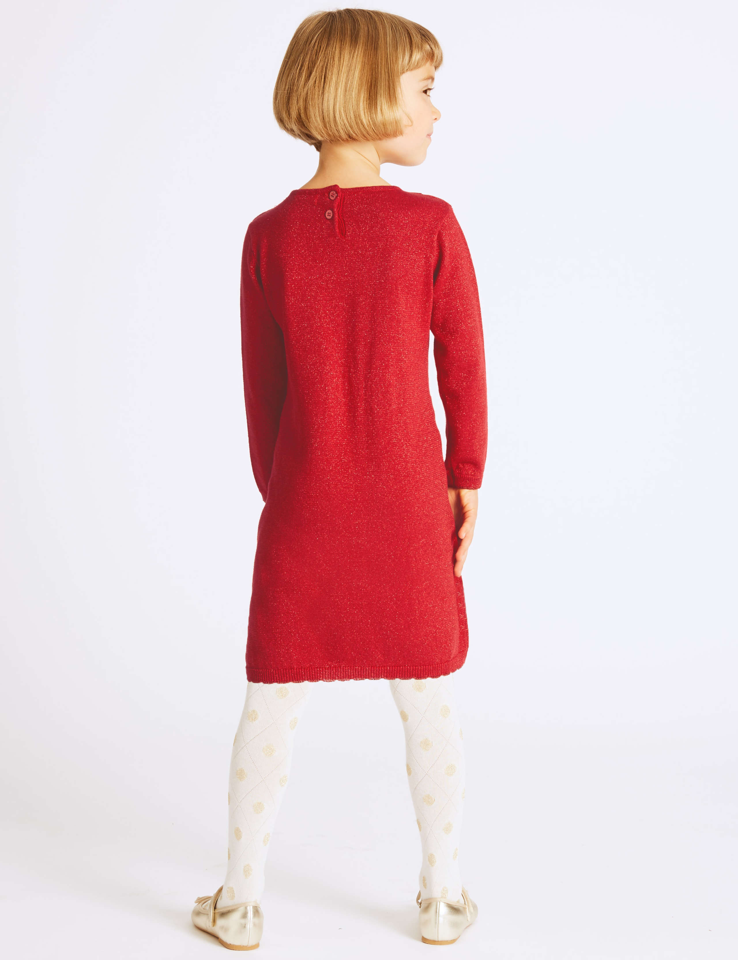 Knitted Sequin Dress (3 Months - 6 Years) 3 of 5