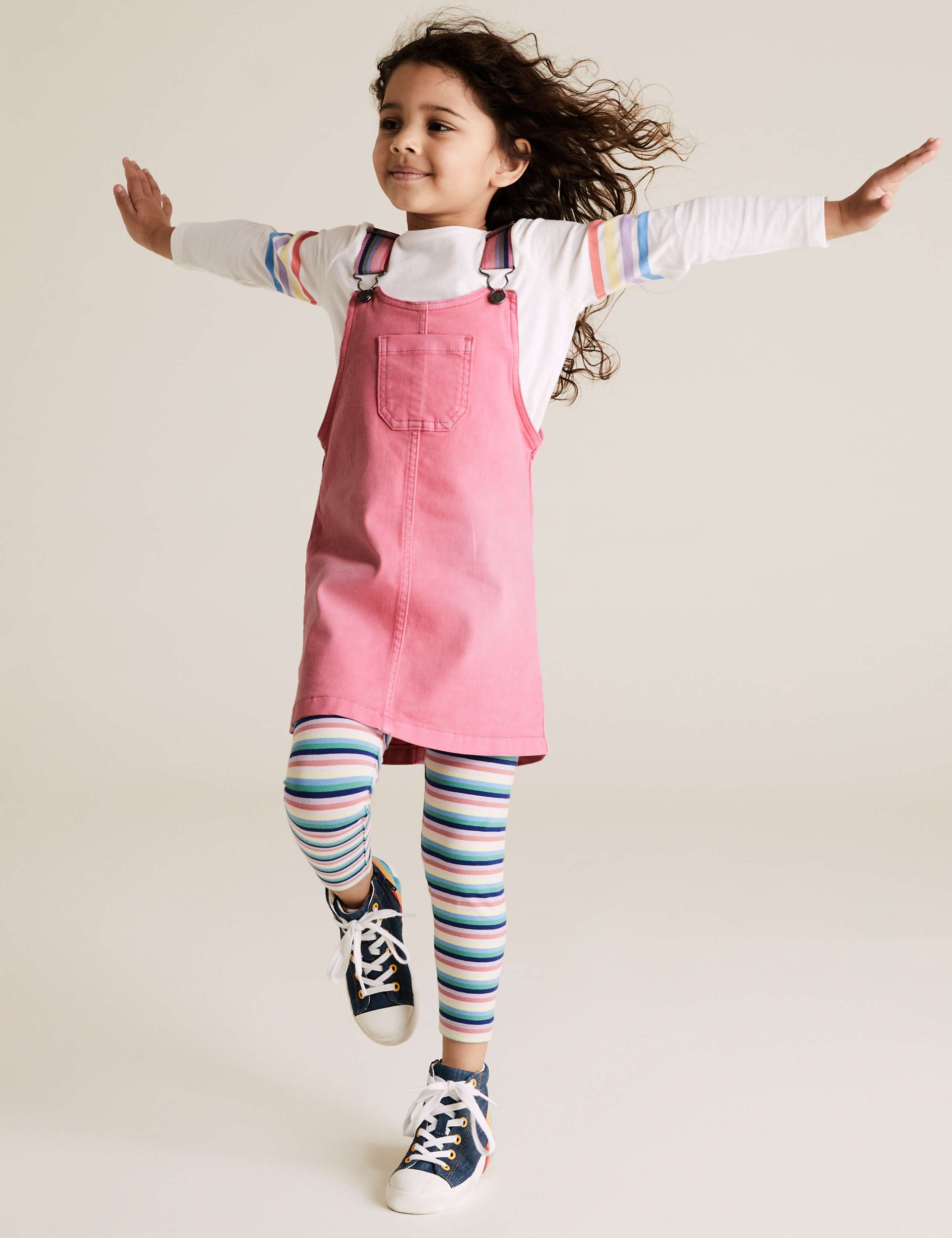 2 Piece Denim Pinafore Outfit (2-7 Yrs) 1 of 4