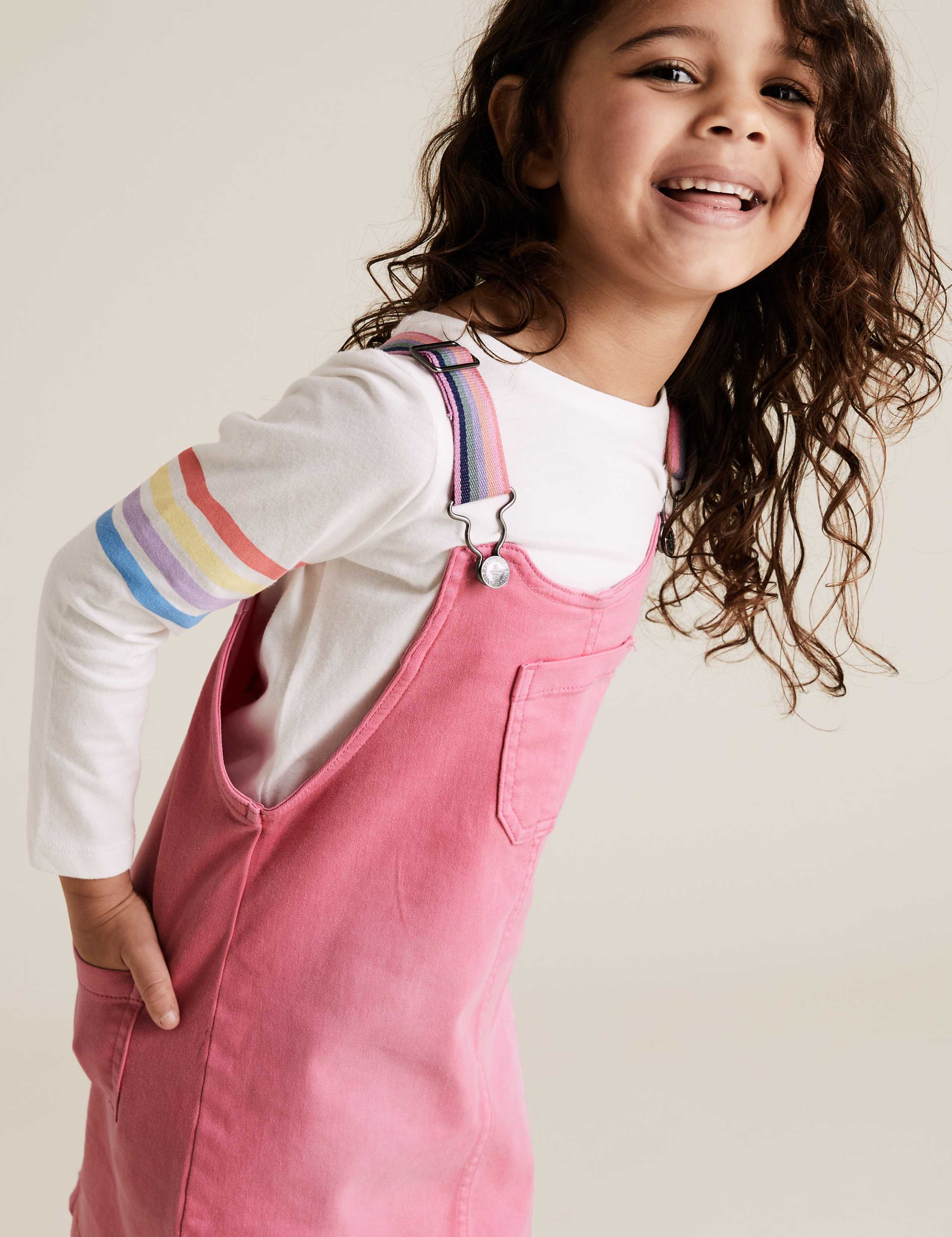 2 Piece Denim Pinafore Outfit (2-7 Yrs) 3 of 4