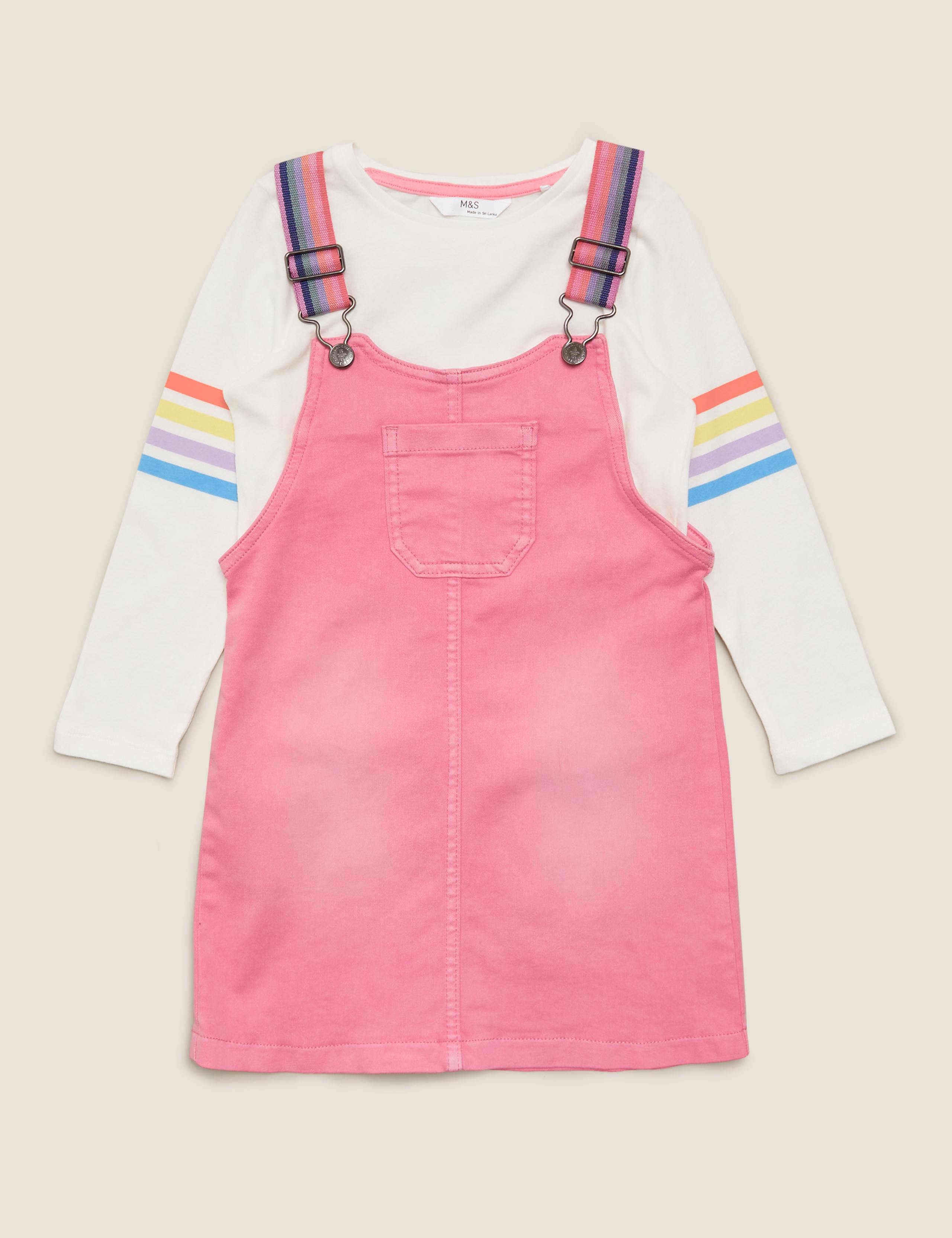 2 Piece Denim Pinafore Outfit (2-7 Yrs) 2 of 4
