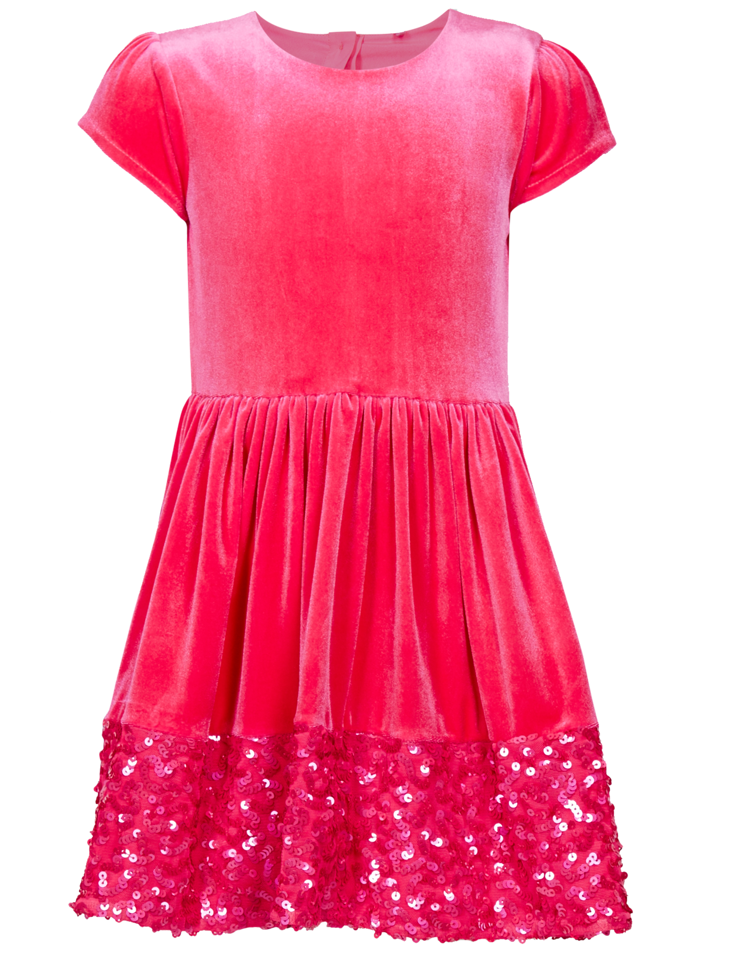 Velvet Sequin Hem Dress (1-10 Years) 4 of 5