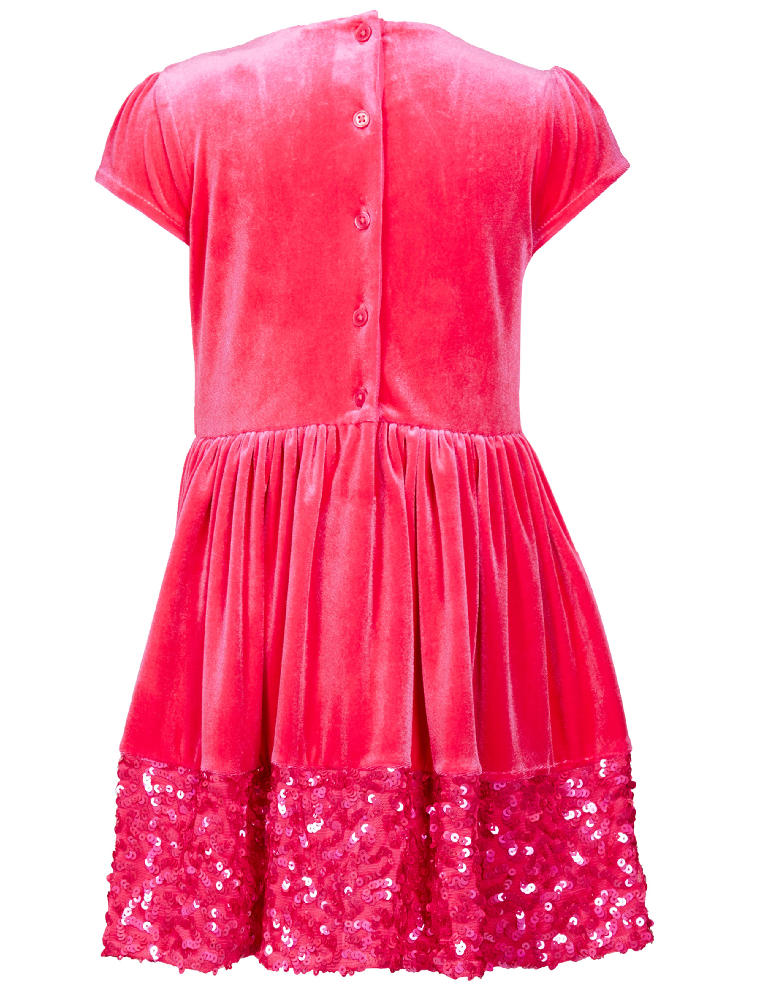 Velvet Sequin Hem Dress (1-10 Years) 5 of 5