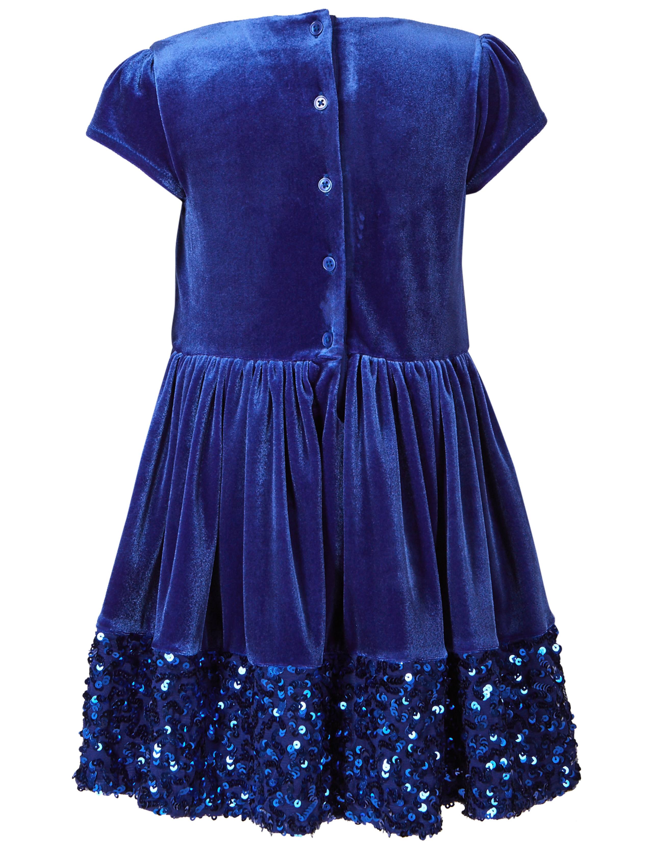 Sequin Base Velvet Dress (1-10 Years) 5 of 5