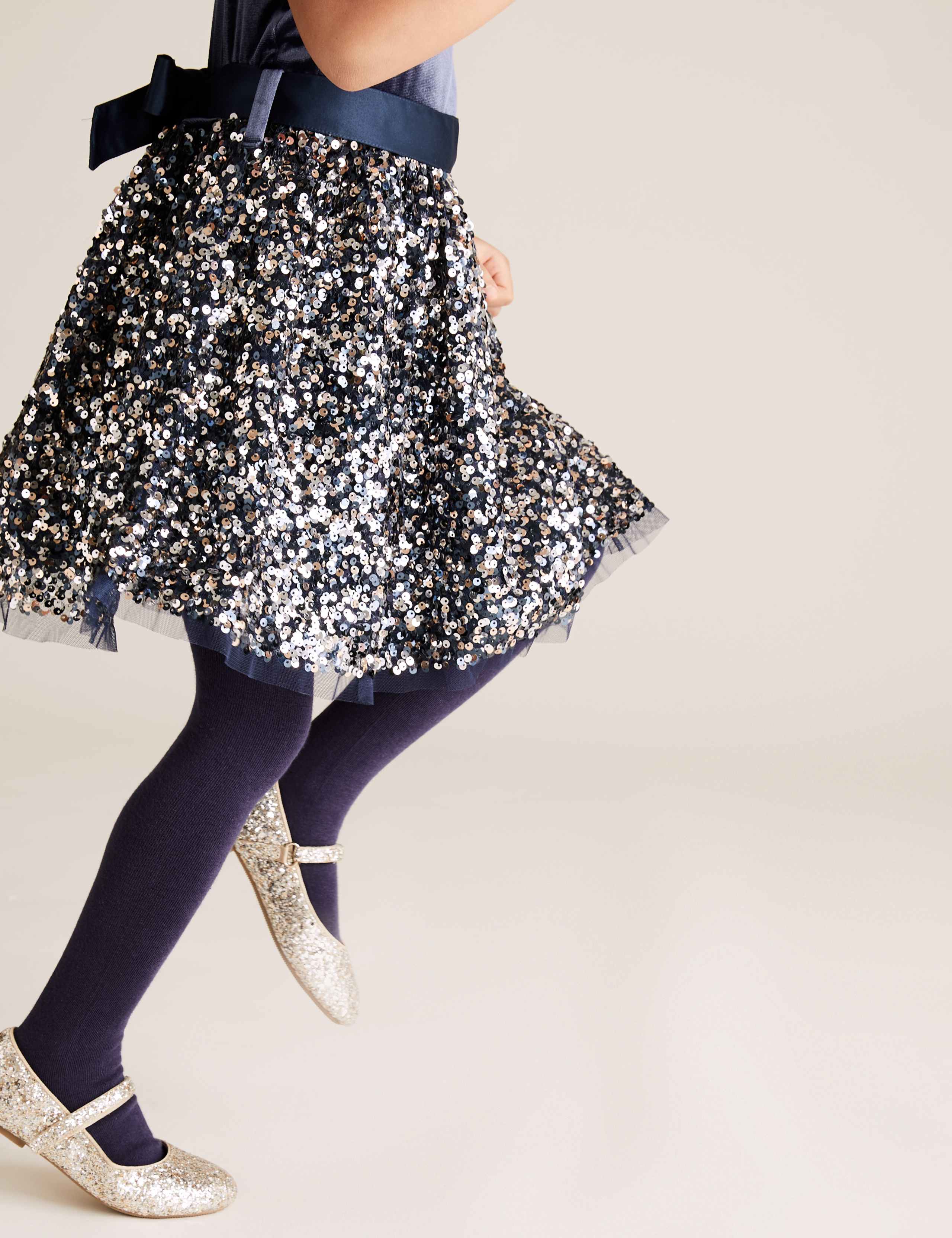 Velvet Sequin Dress (2-7 Yrs) 3 of 4