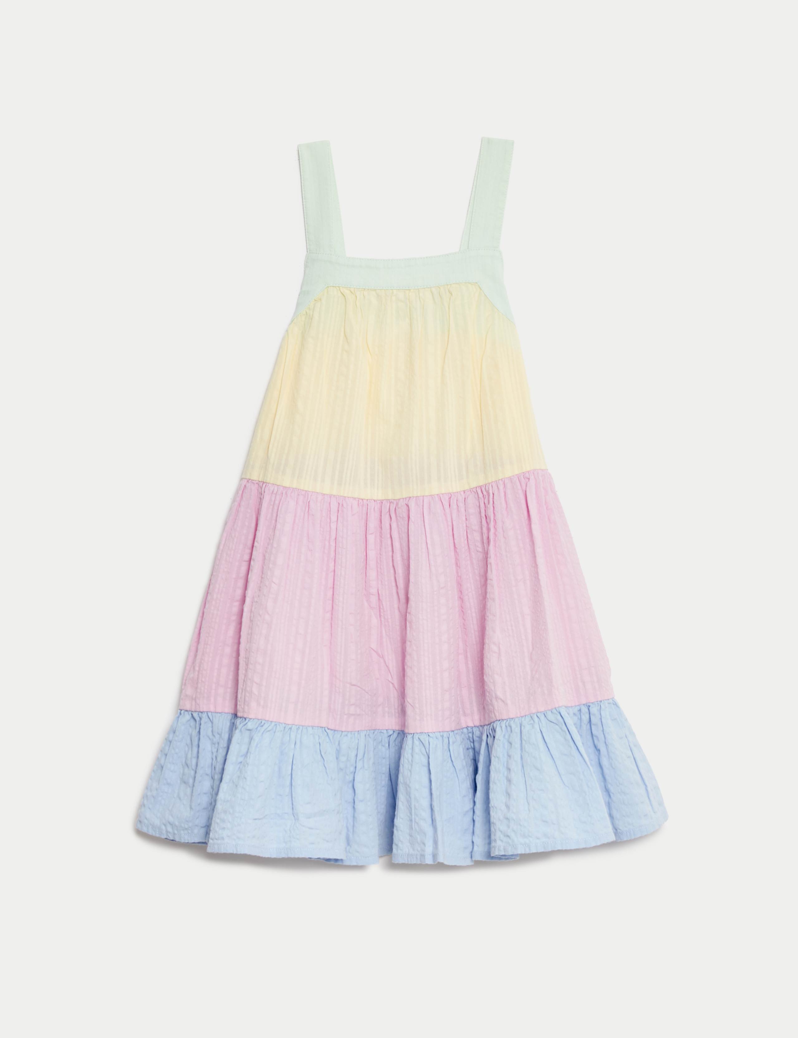 Pure Cotton Tiered Dress (2-8 Yrs) 2 of 4