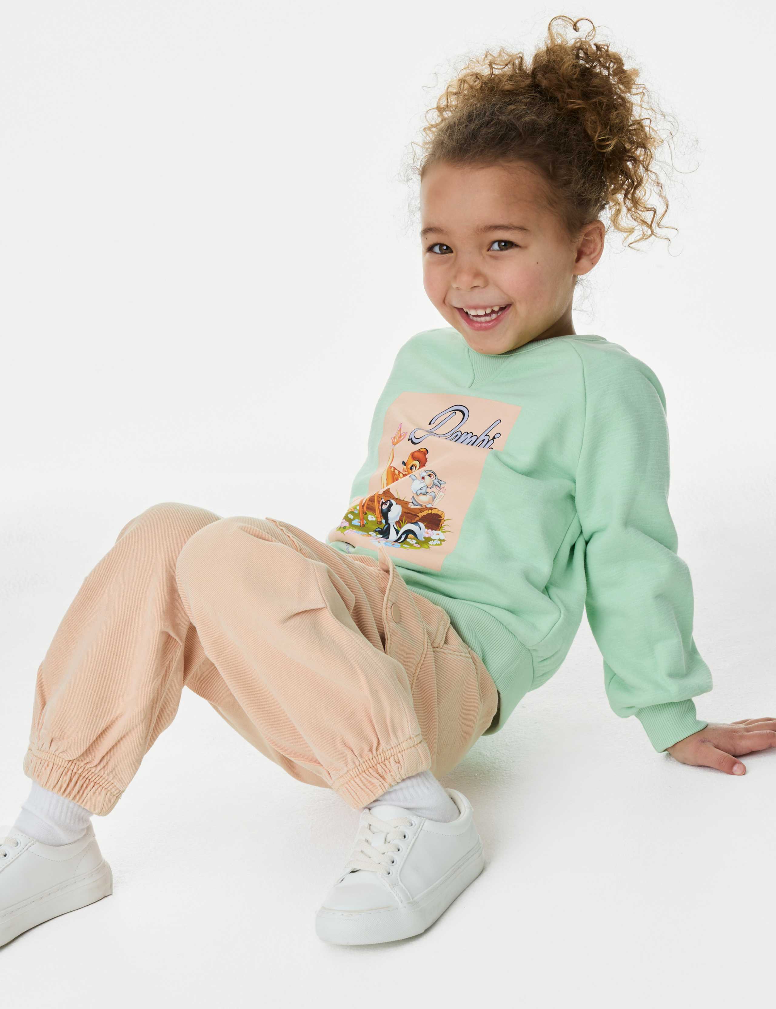 Baggy Cotton Rich Parachute Trousers (2-8 Yrs) 1 of 5