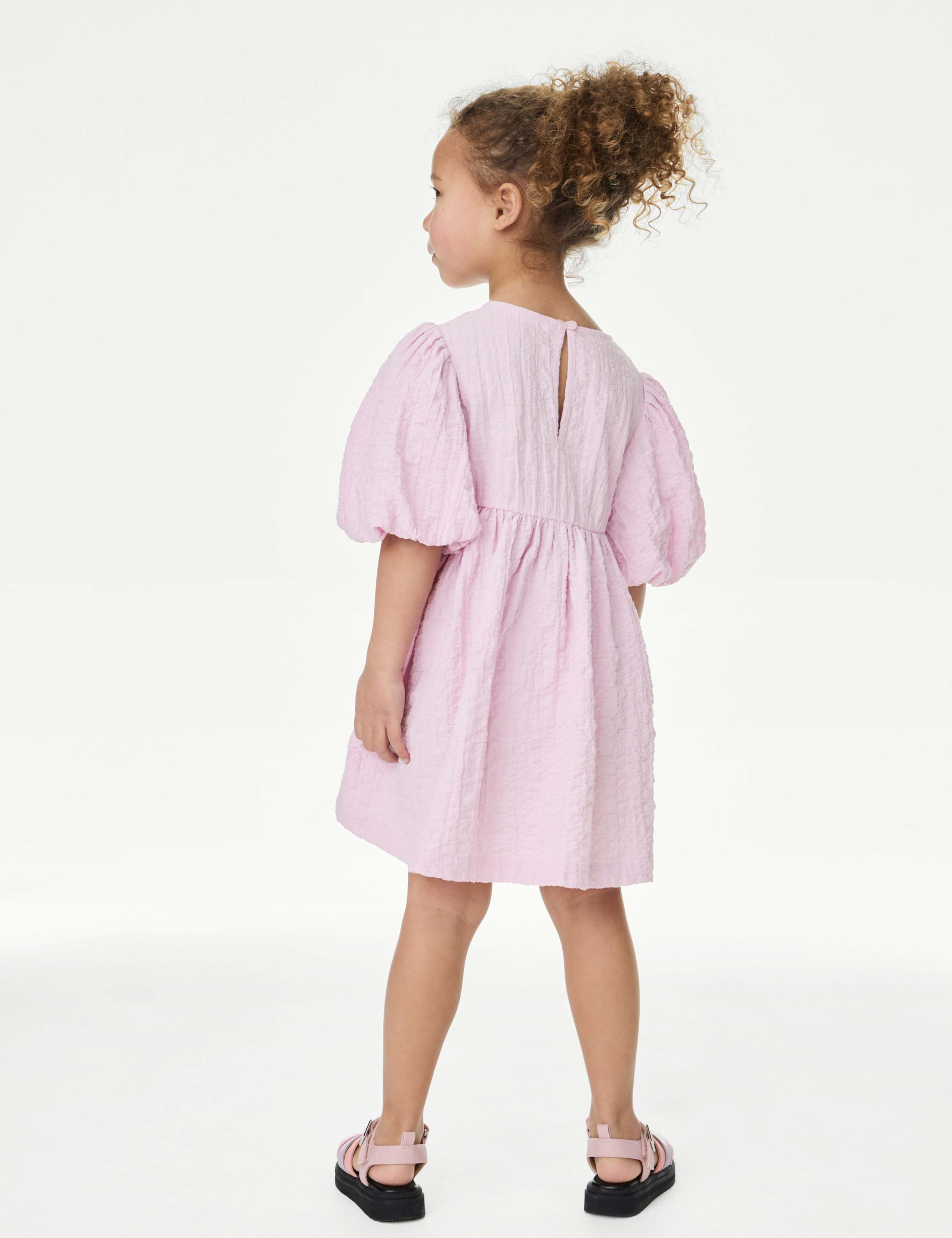 Pure Cotton Bow Dress (2-8 Yrs) 5 of 5