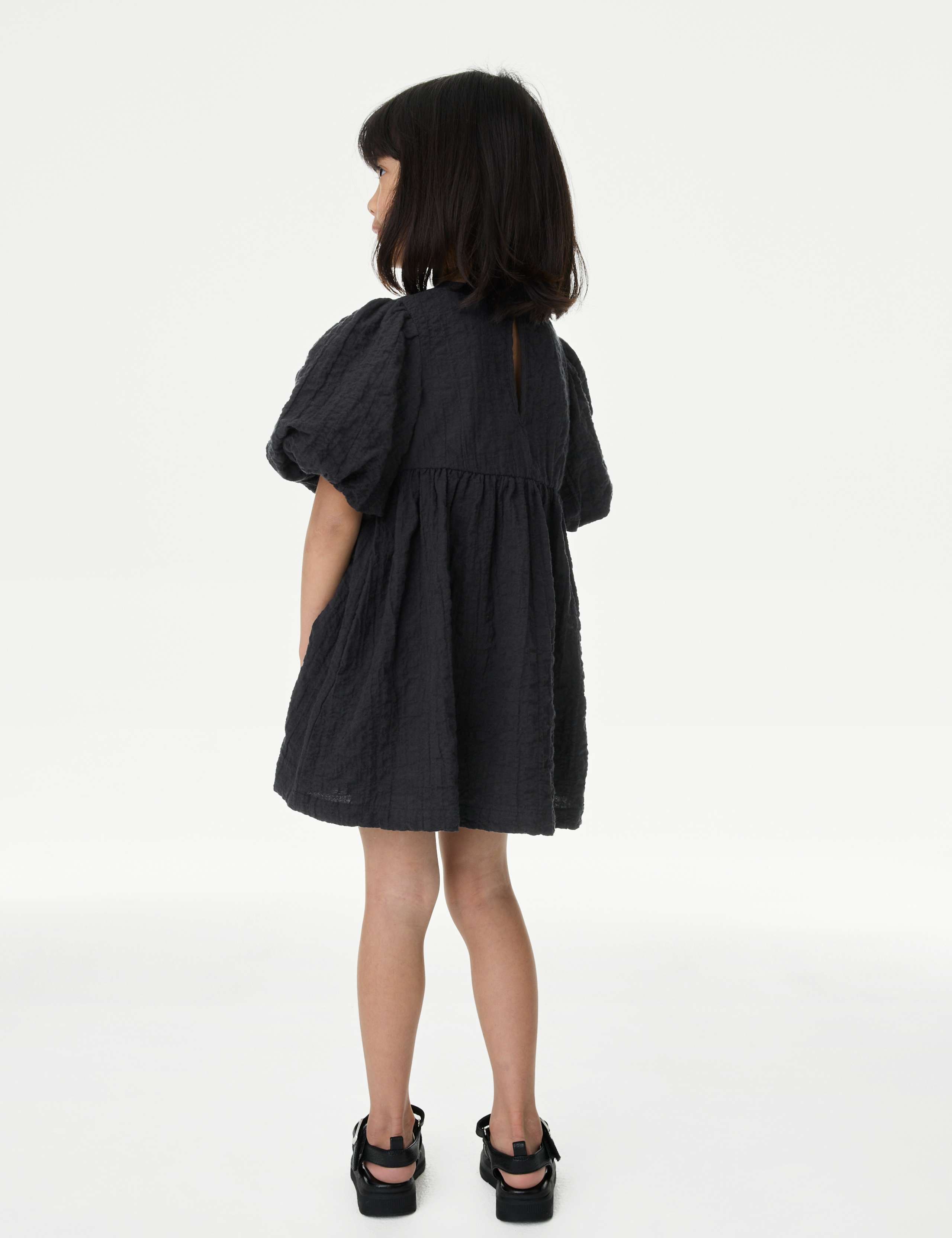 Pure Cotton Bow Dress (2-8 Yrs) 4 of 4