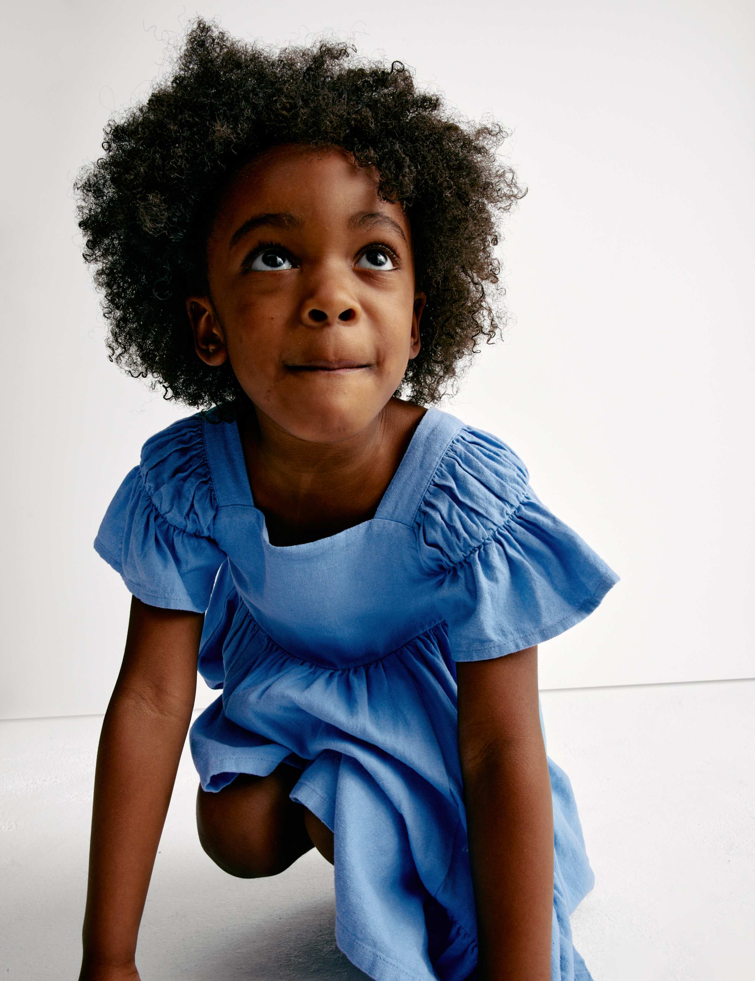 Linen Rich Frill Sleeve Woven Dress (2-8 Yrs) 3 of 7