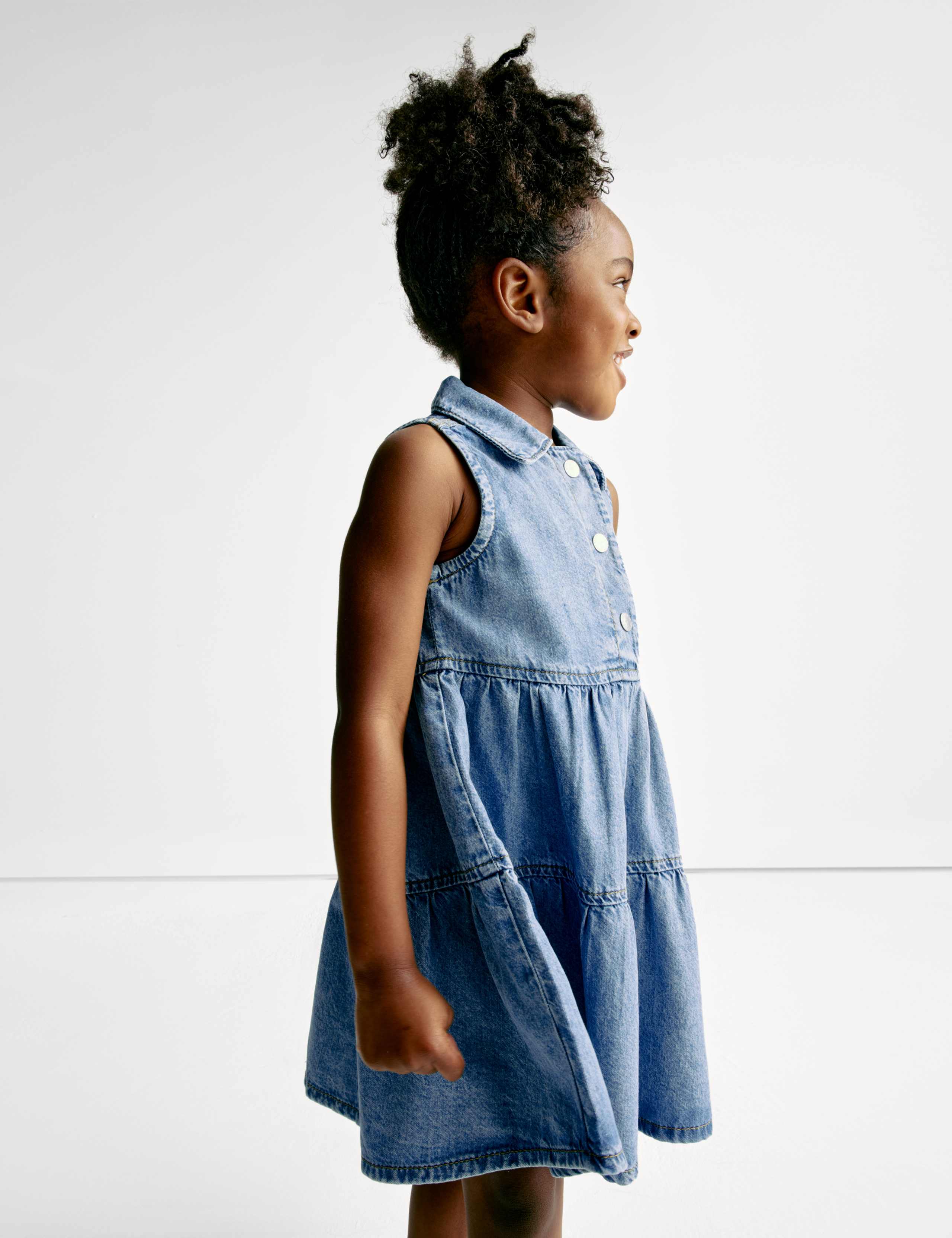 Denim Collared Dress (2-8 Yrs) 3 of 9