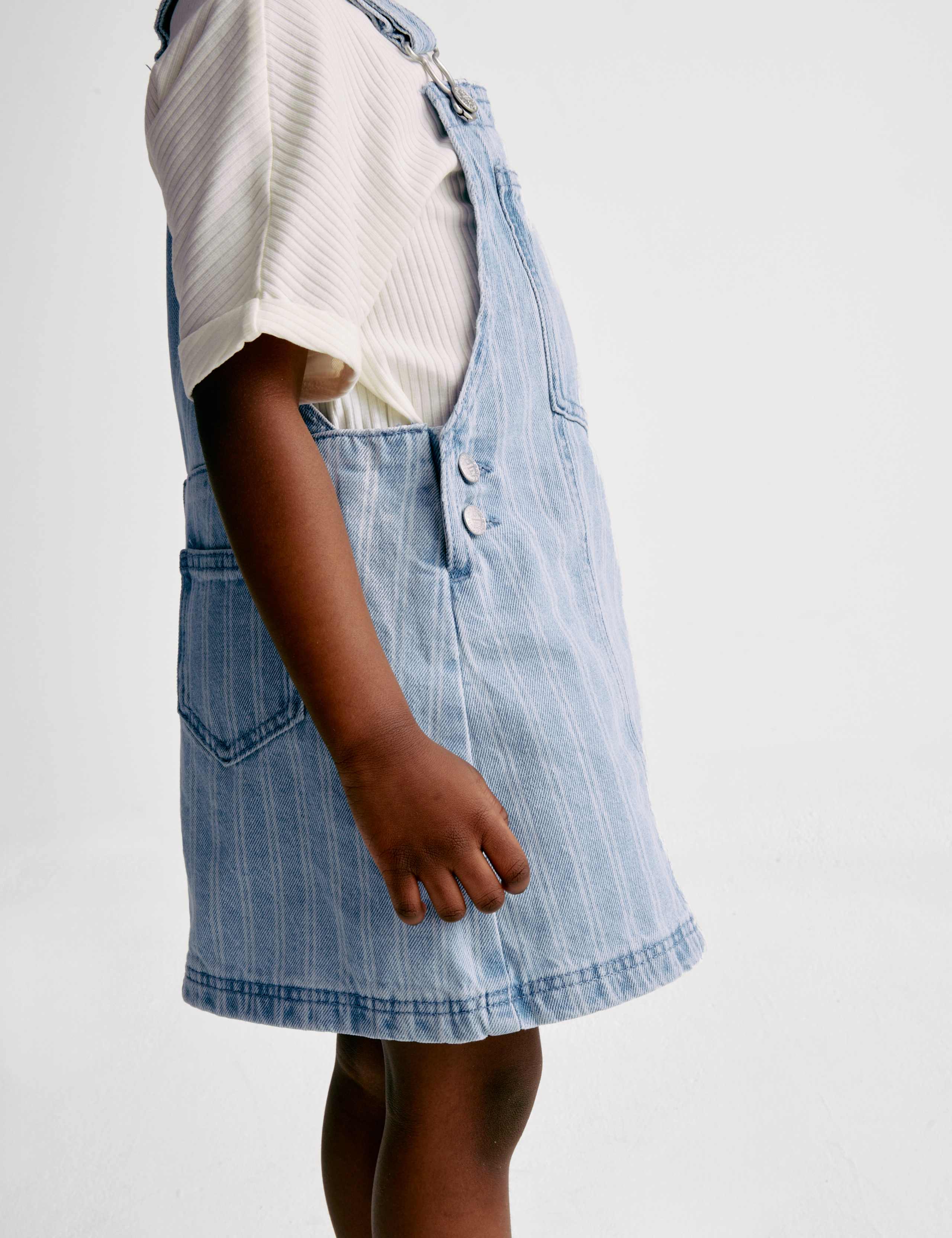 Denim Stripe Pinafore Outfit (2-8 Yrs) 5 of 8