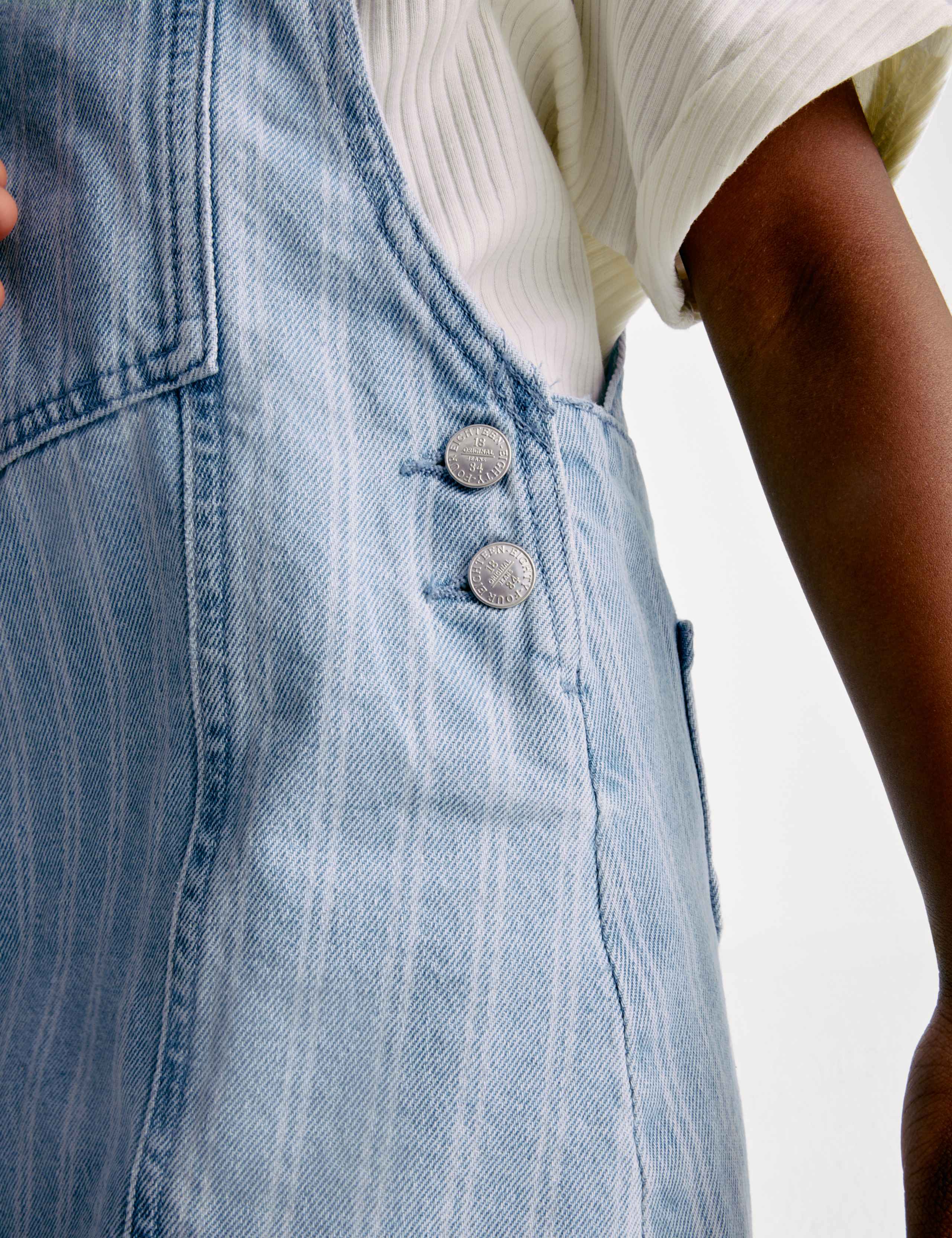 Denim Stripe Pinafore Outfit (2-8 Yrs) 8 of 8