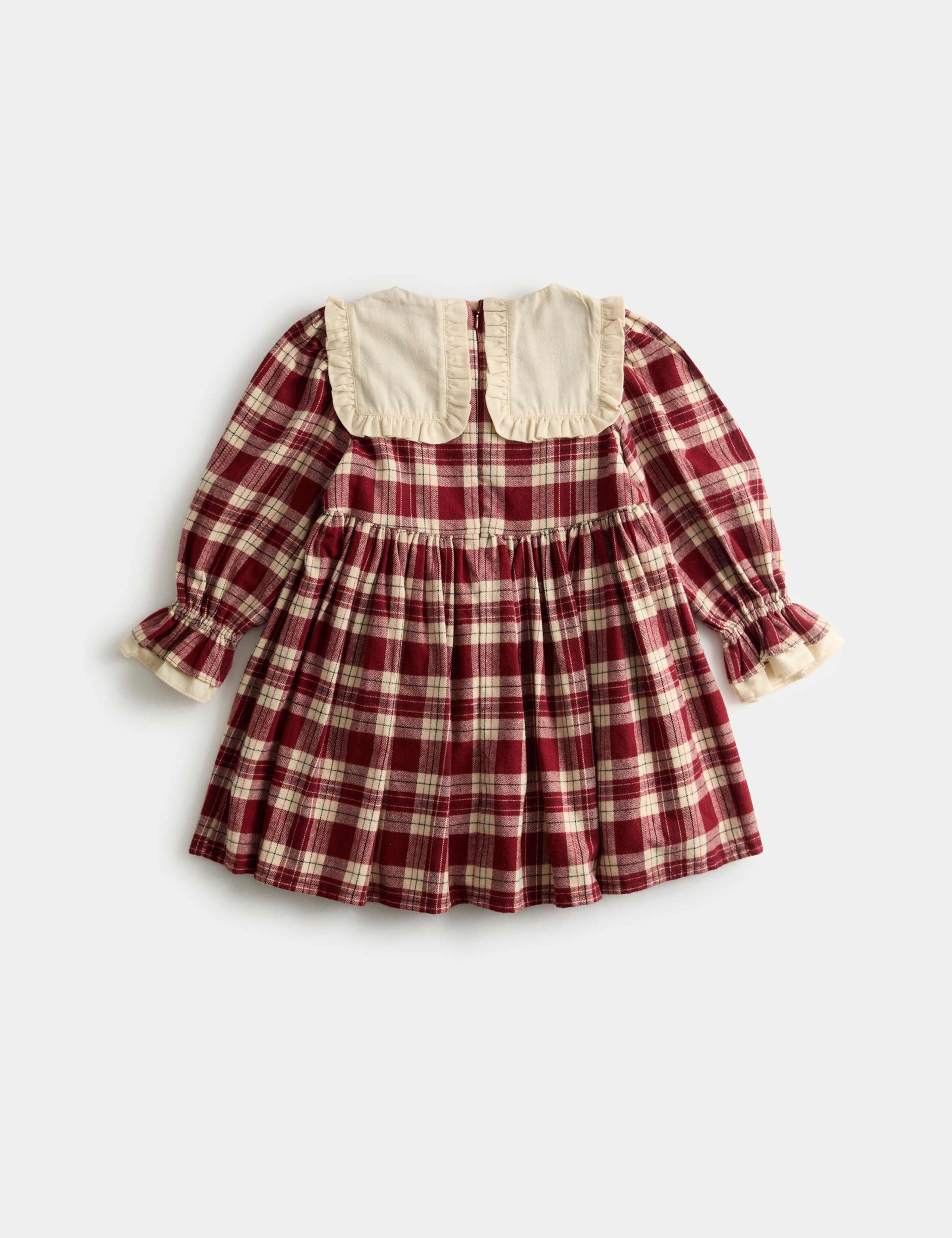 Cotton Rich Checked Party Dress & Tights Set (1-10 Yrs) 3 of 5