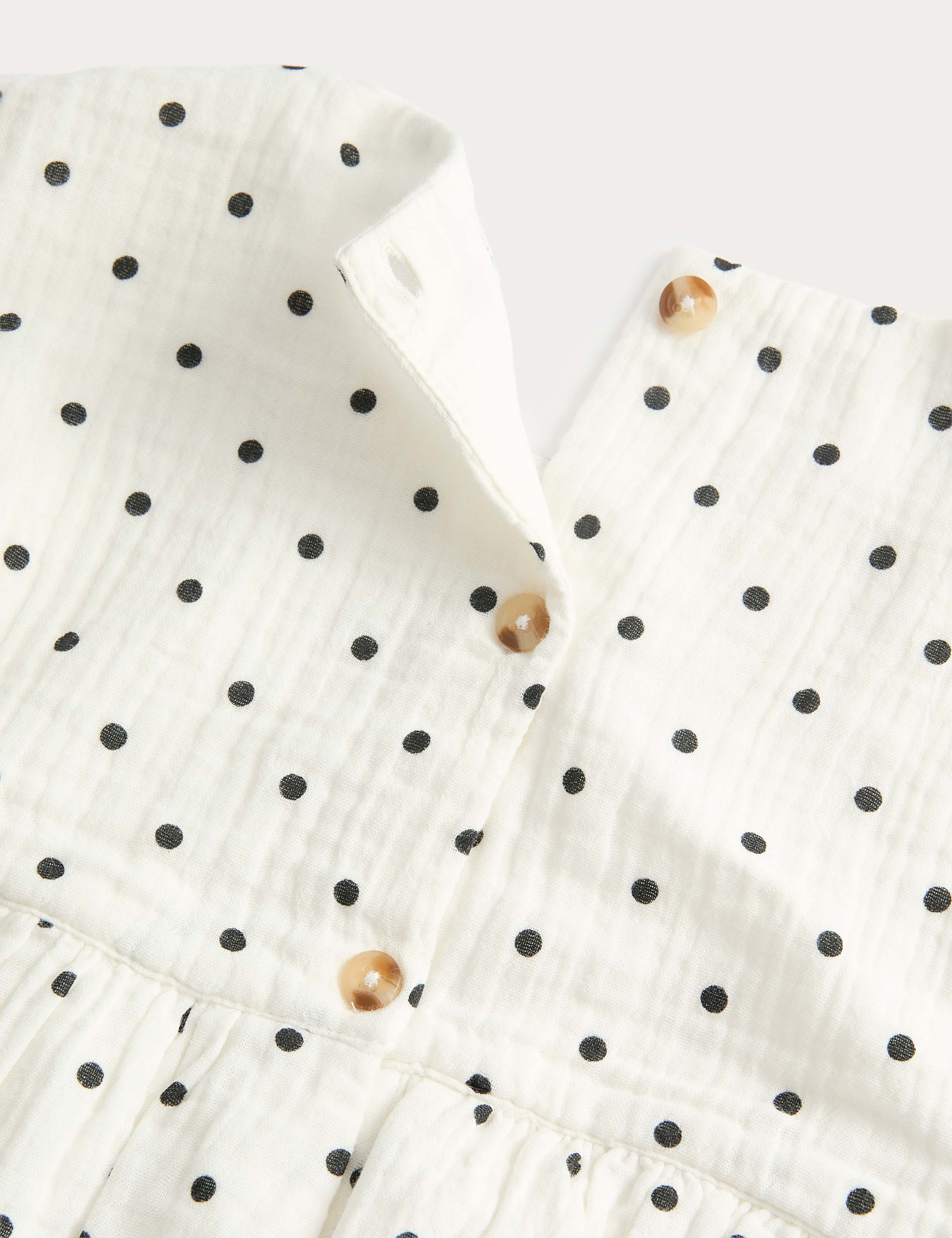 2pc Cotton Rich Polka Dot Dress (1-8 Yrs) 3 of 3