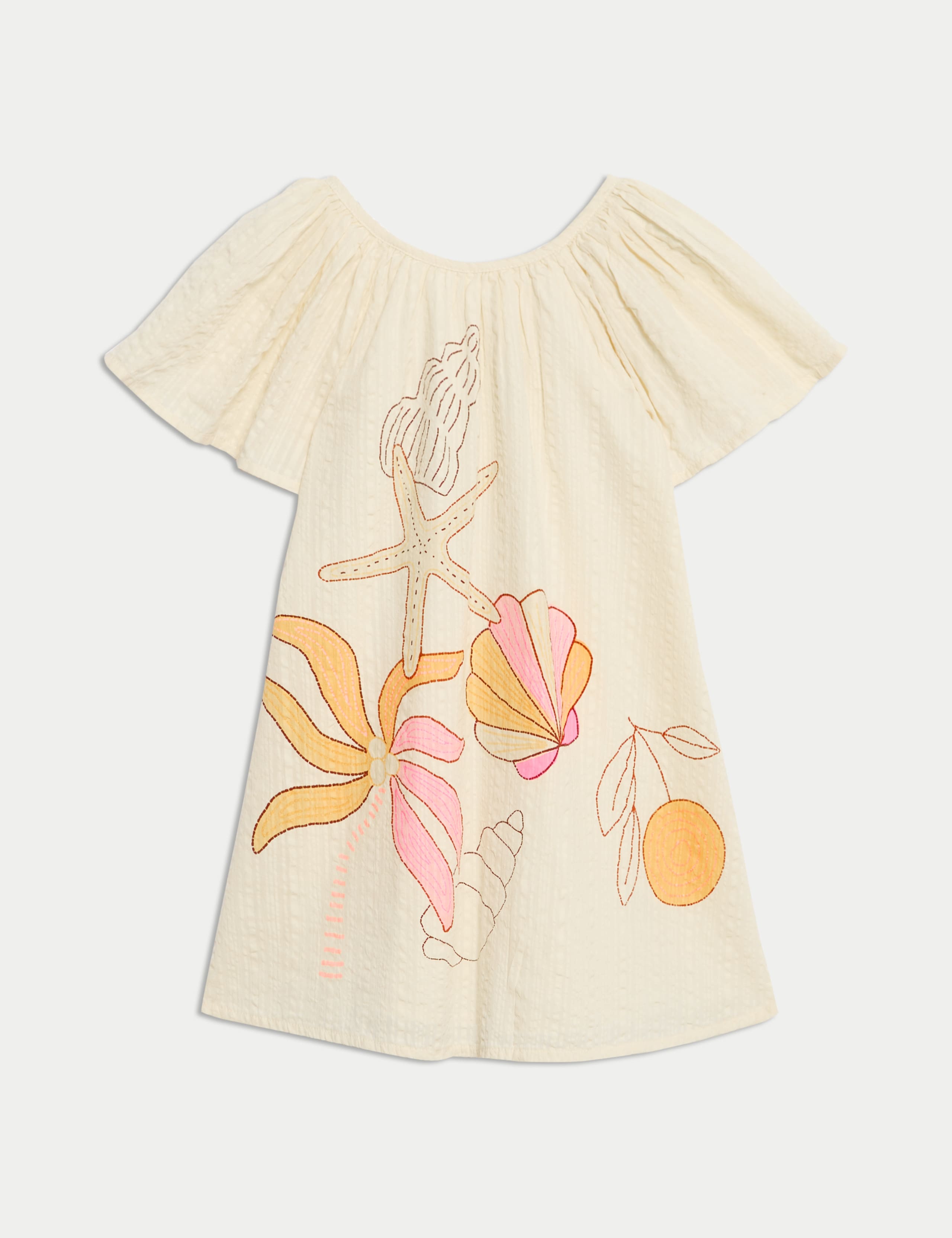 Pure Cotton Embroidered Dress (2-16 Yrs) 2 of 2