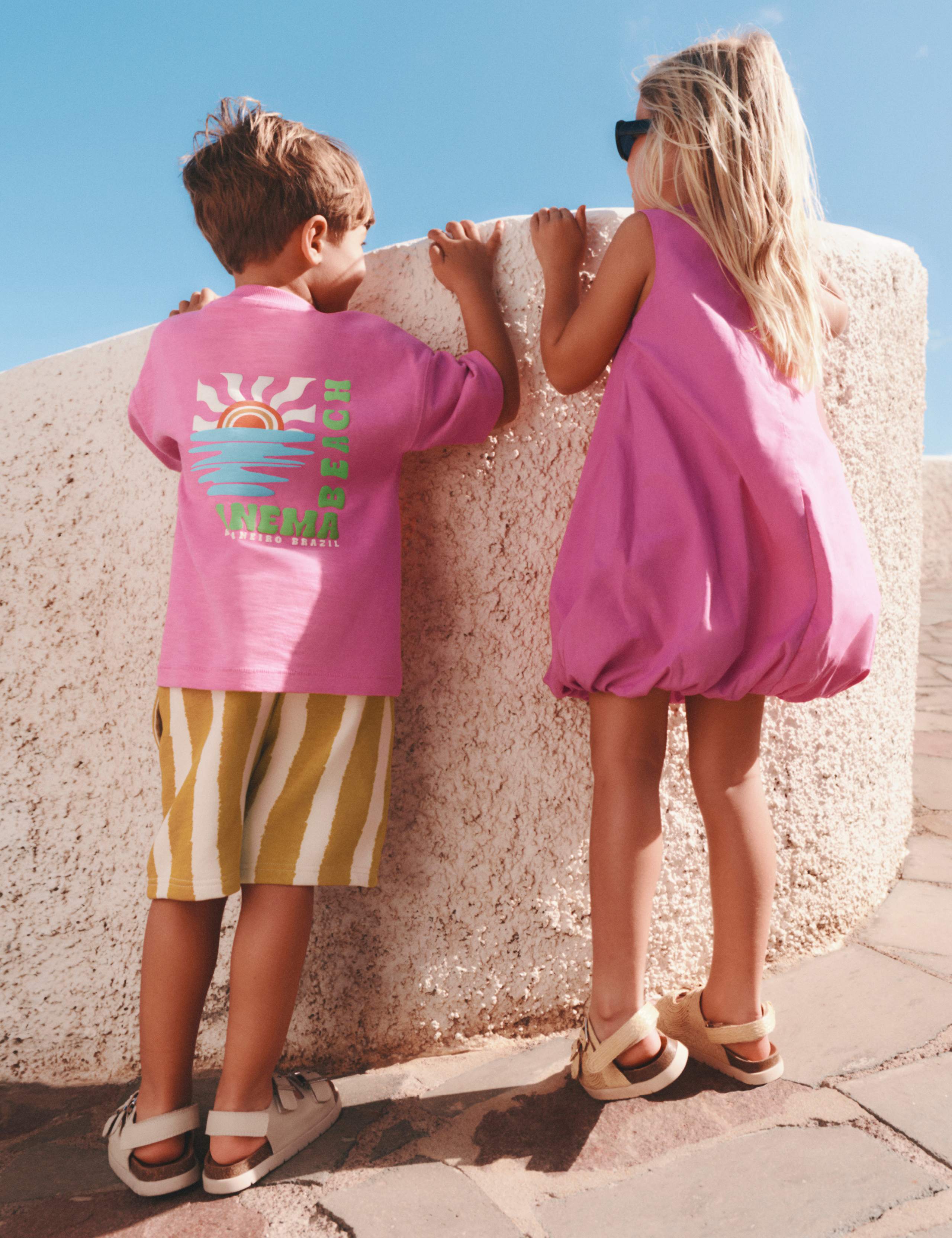 Pure Cotton Flower Puffball Dress (2-16 Yrs) 3 of 3