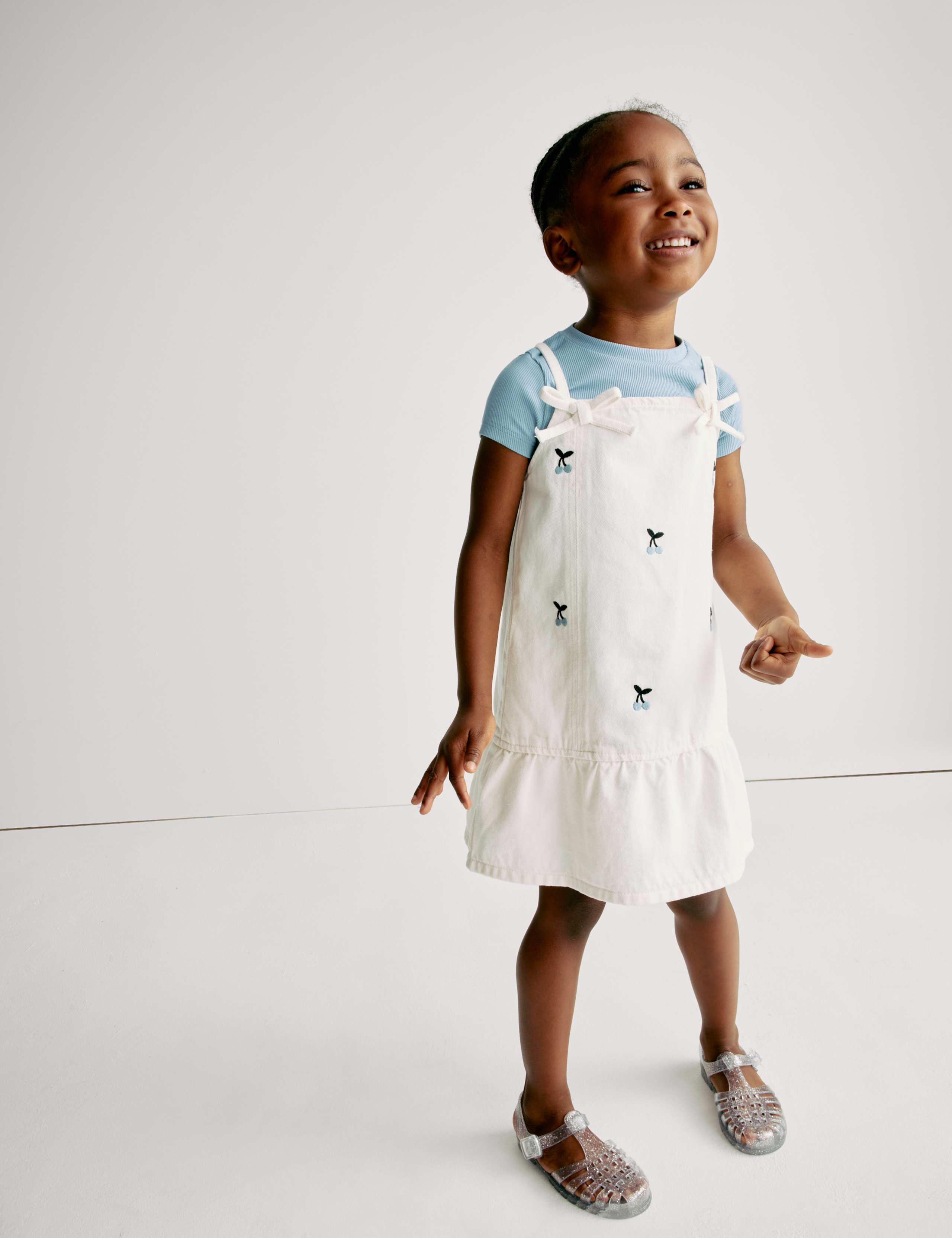 Embroidered Pinafore Dress and T-Shirt (2-16 Yrs) 3 of 7