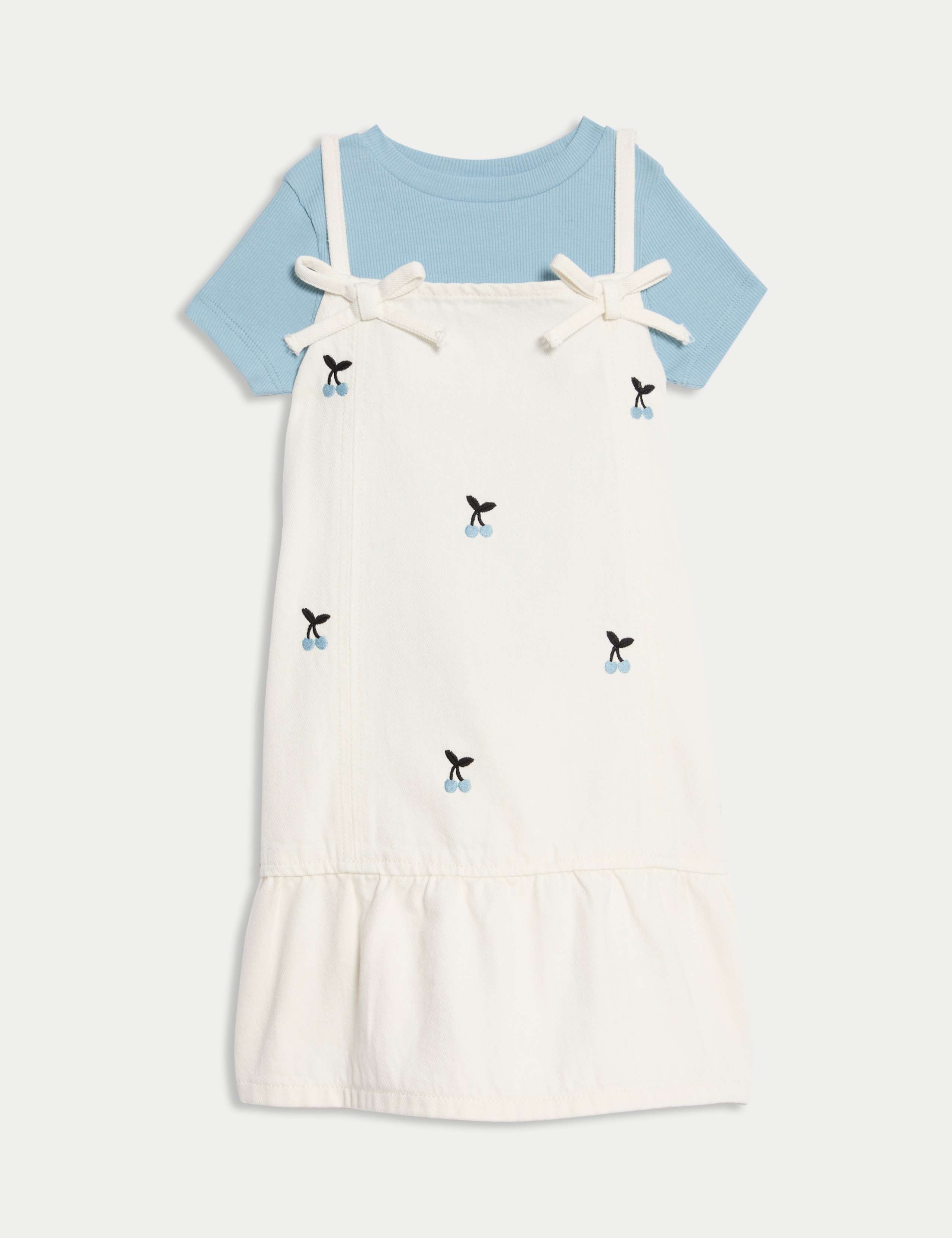 Embroidered Pinafore Dress and T-Shirt (2-16 Yrs) 2 of 7