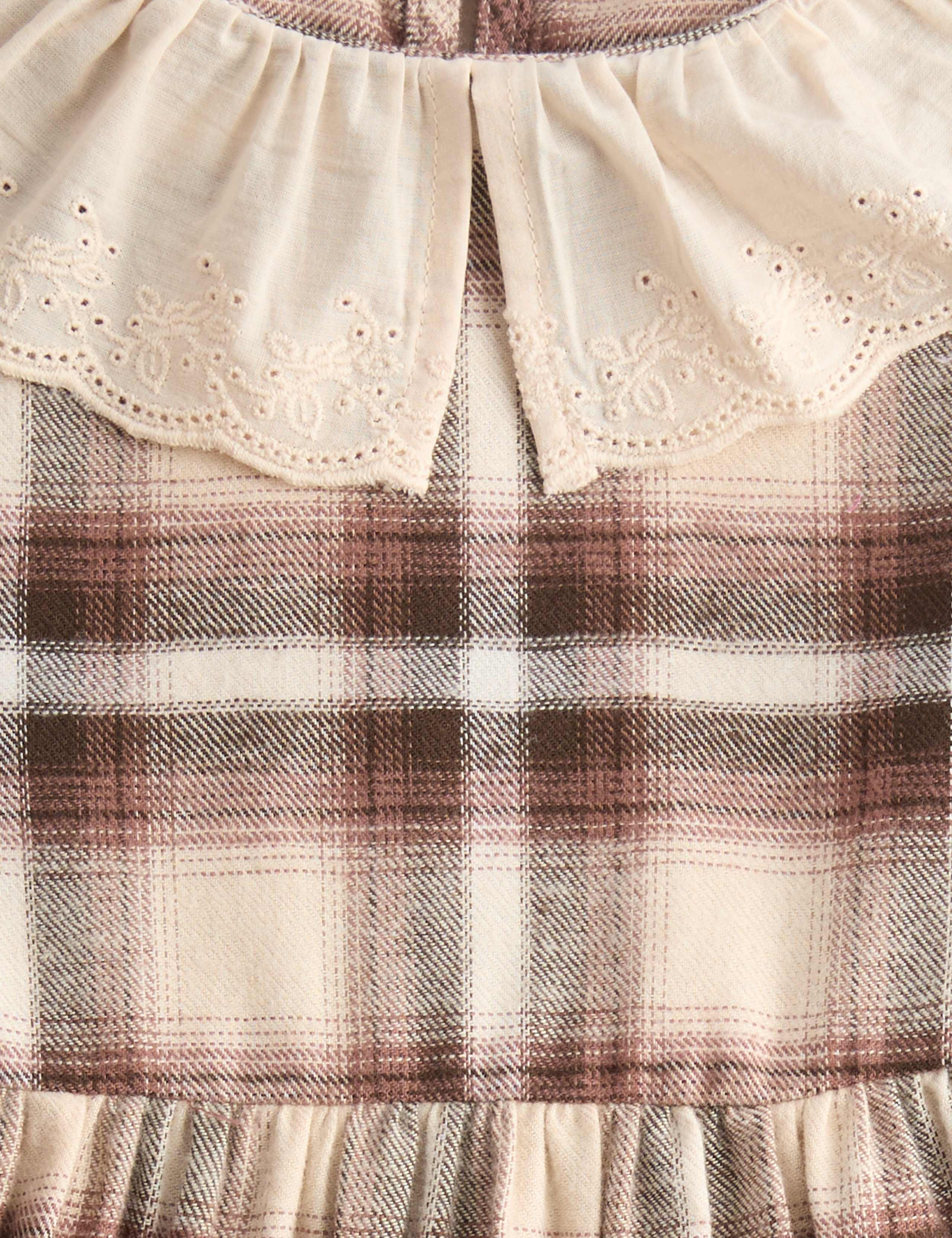 Pure Cotton Checked Woven Dress (1-8 Yrs) 2 of 3