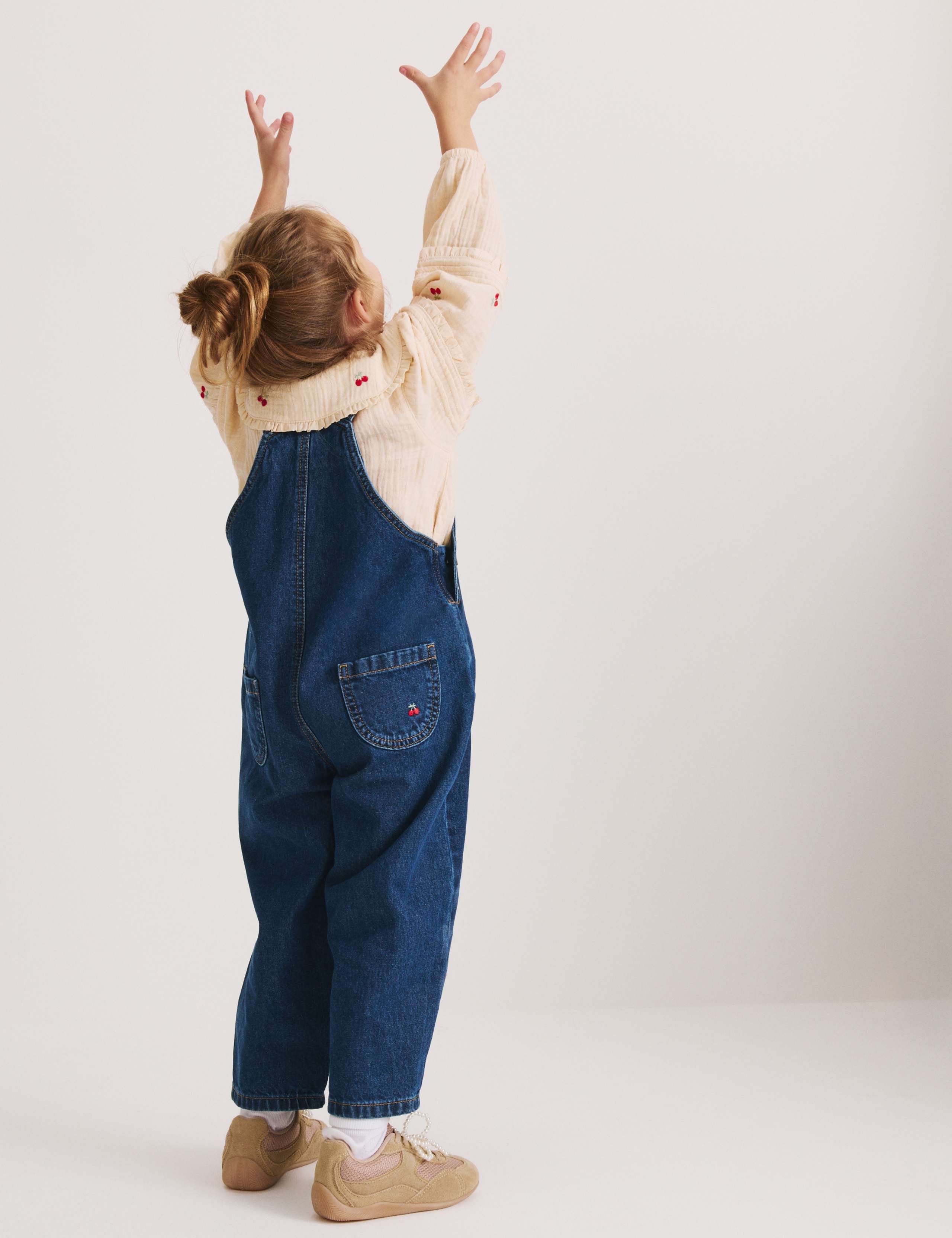 Cotton Rich Embroidered Dungaree Outfit (2-10 Yrs) 7 of 7