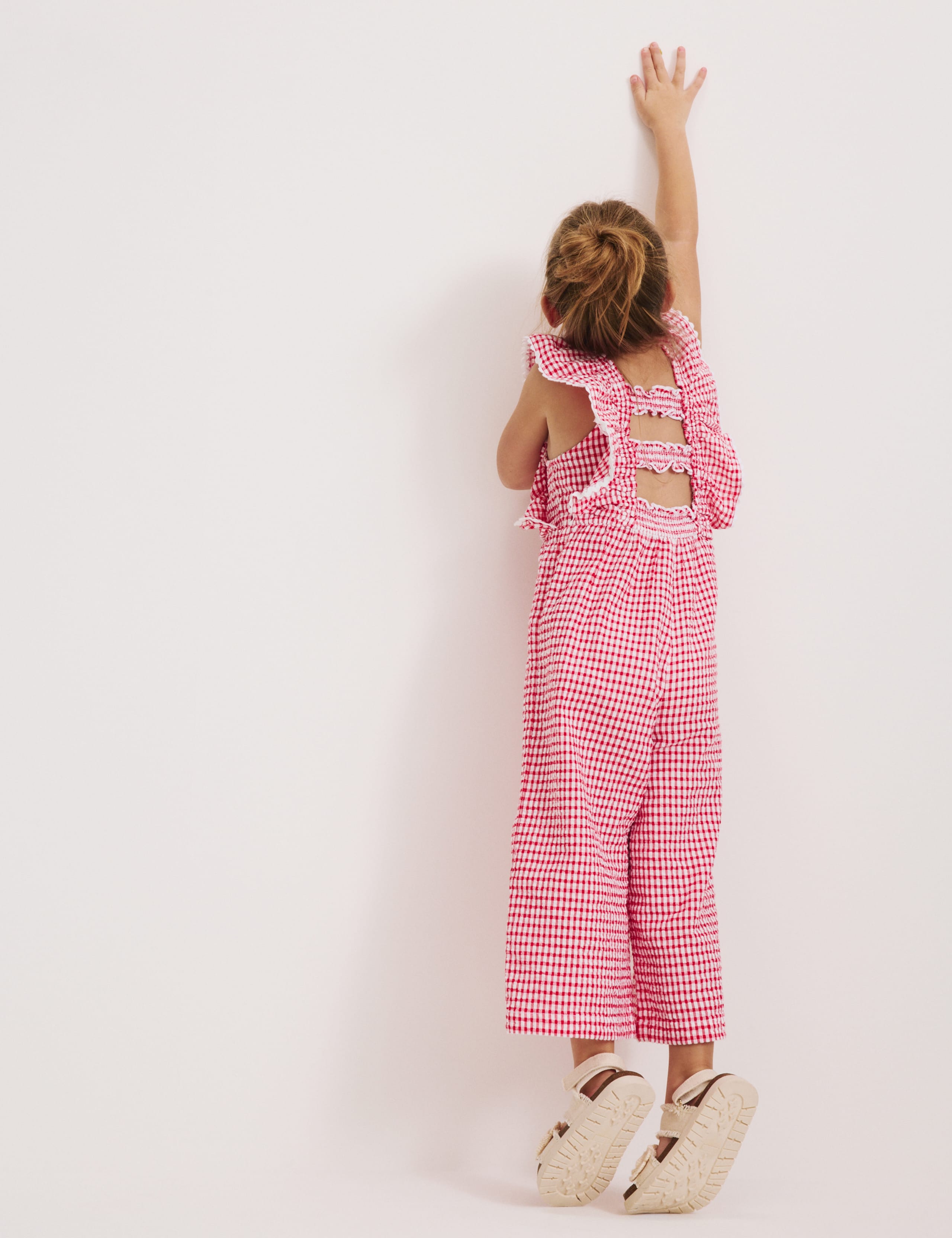 Pure Cotton Gingham Jumpsuit (2-10 Yrs) 5 of 7