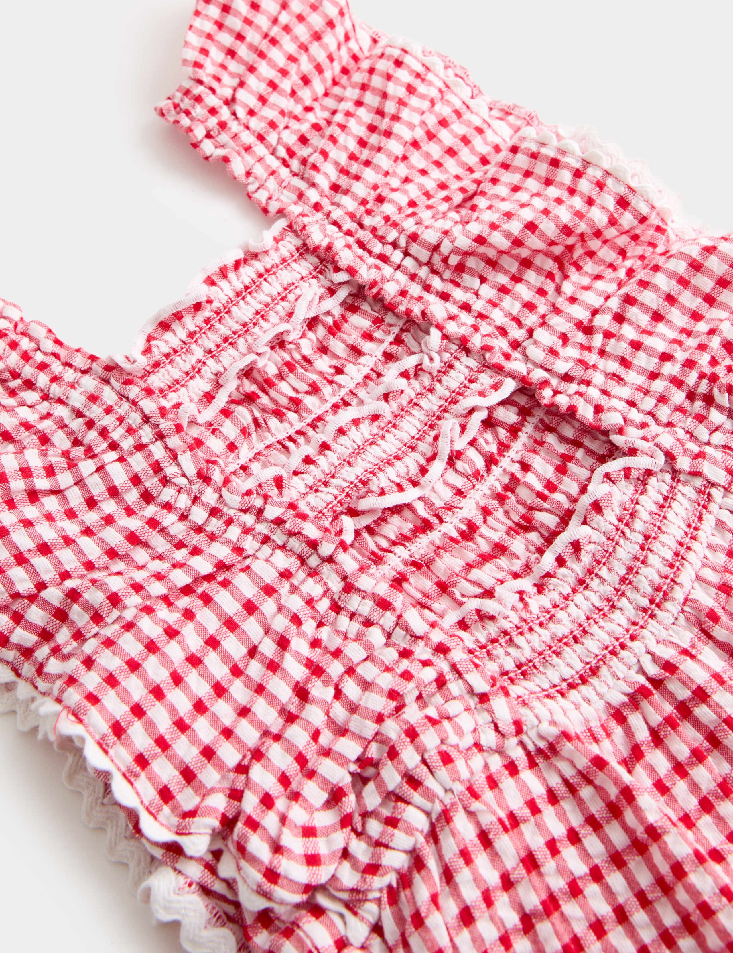 Pure Cotton Gingham Jumpsuit (2-10 Yrs) 7 of 7