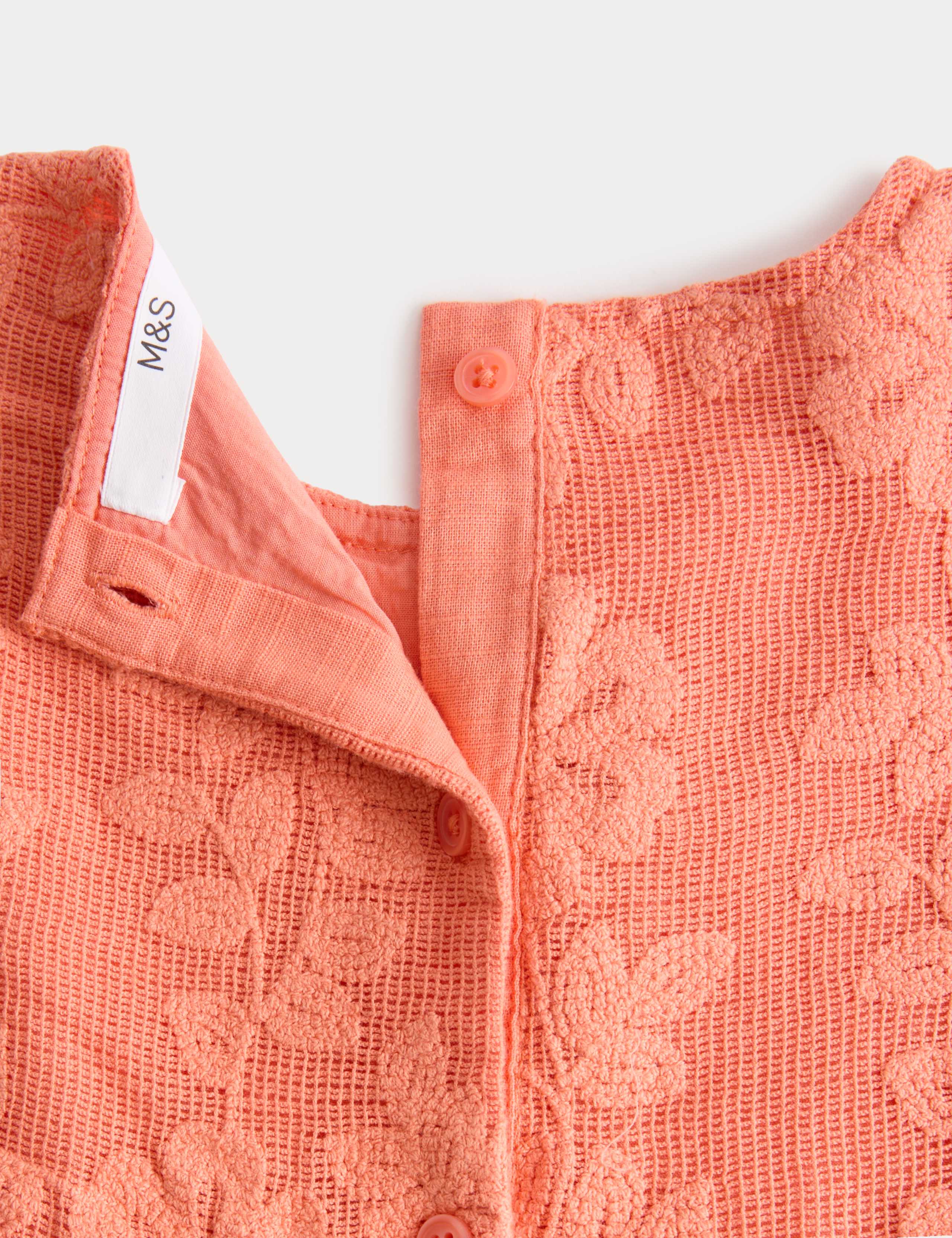 Pure Cotton Floral Lace Dress (2-10 Yrs) 2 of 3