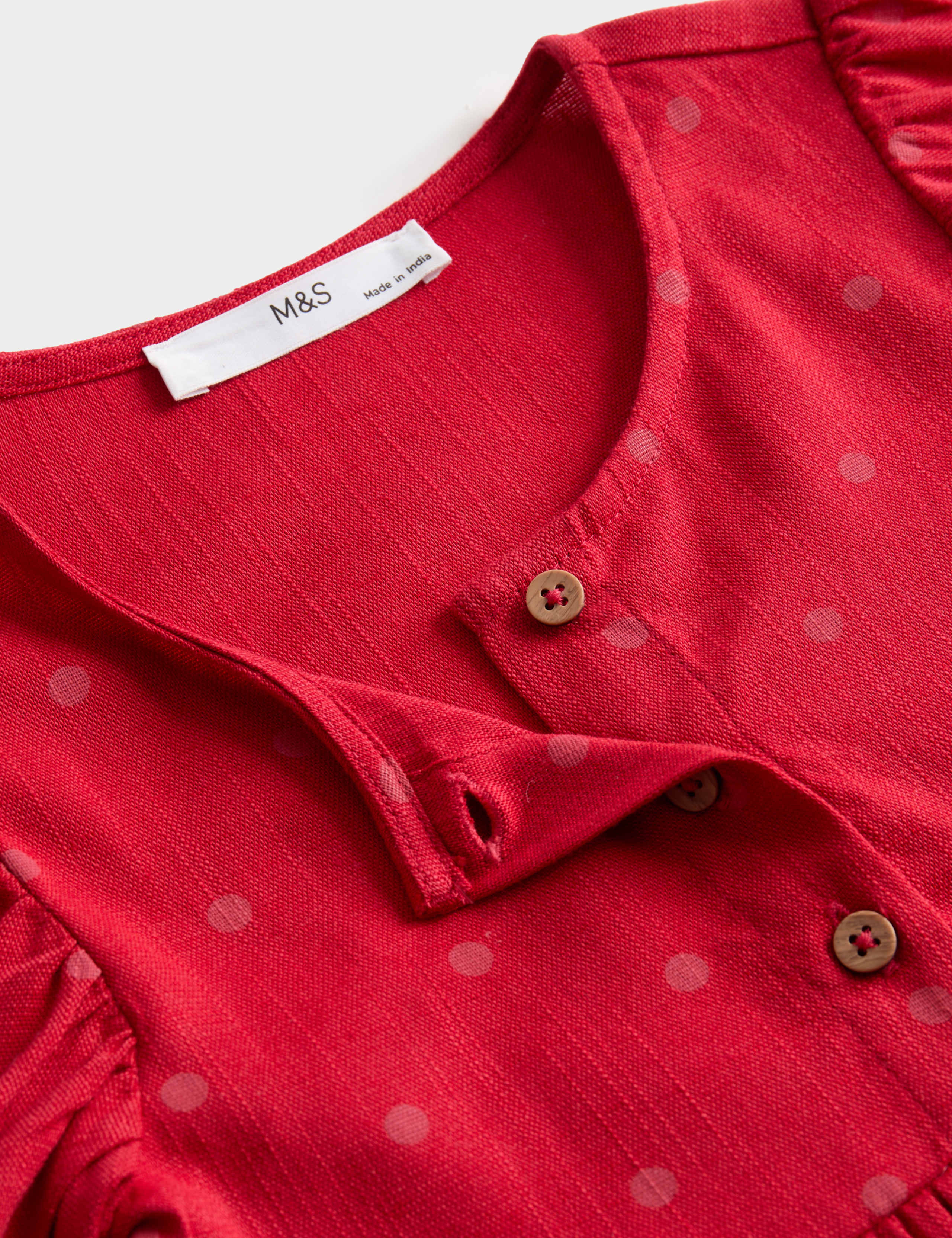 Pure Cotton Polka Dot Dress (2-10 Years) 2 of 2