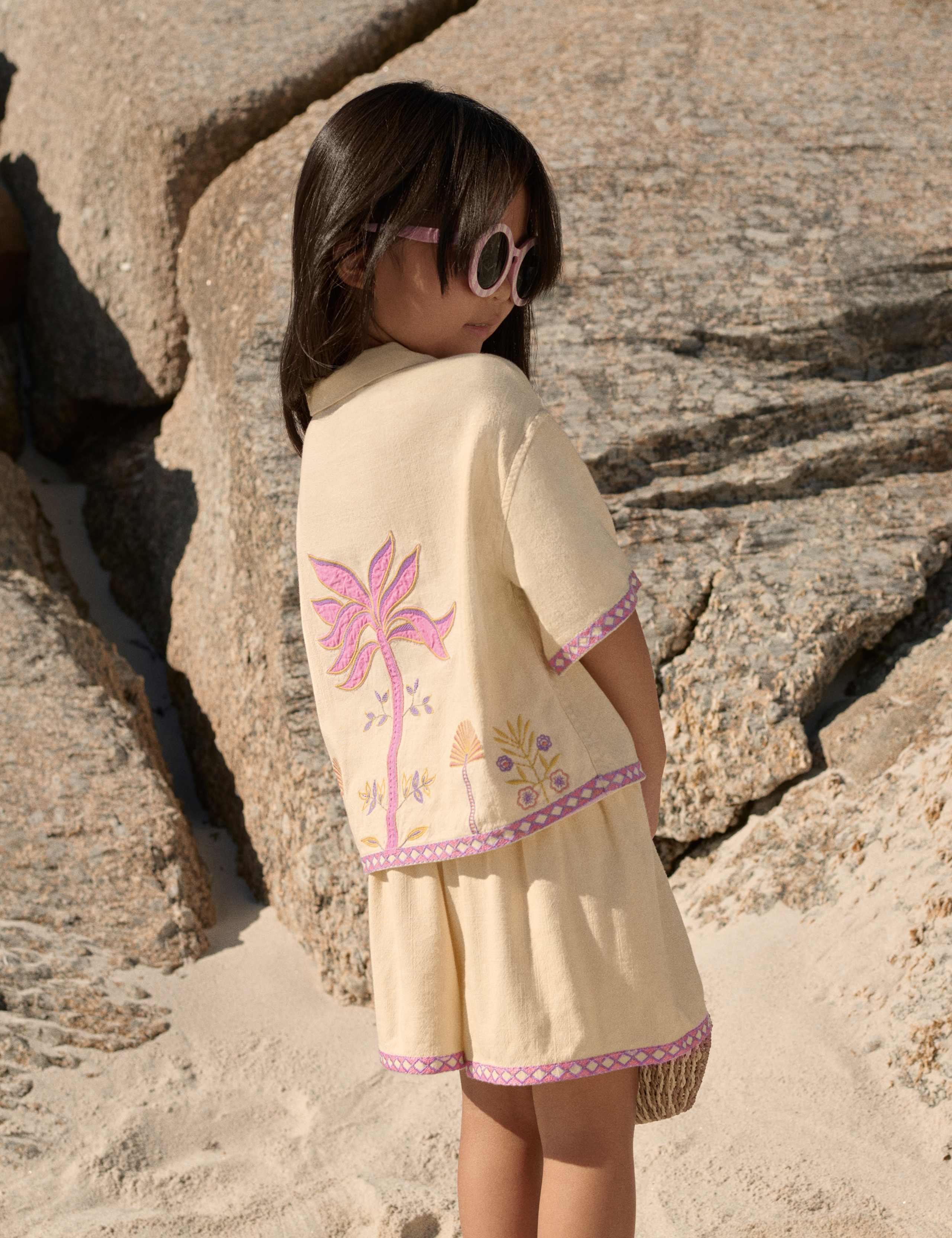 2 Piece Pure Cotton Palm Tree Outfit (2-10 Yrs) 3 of 6