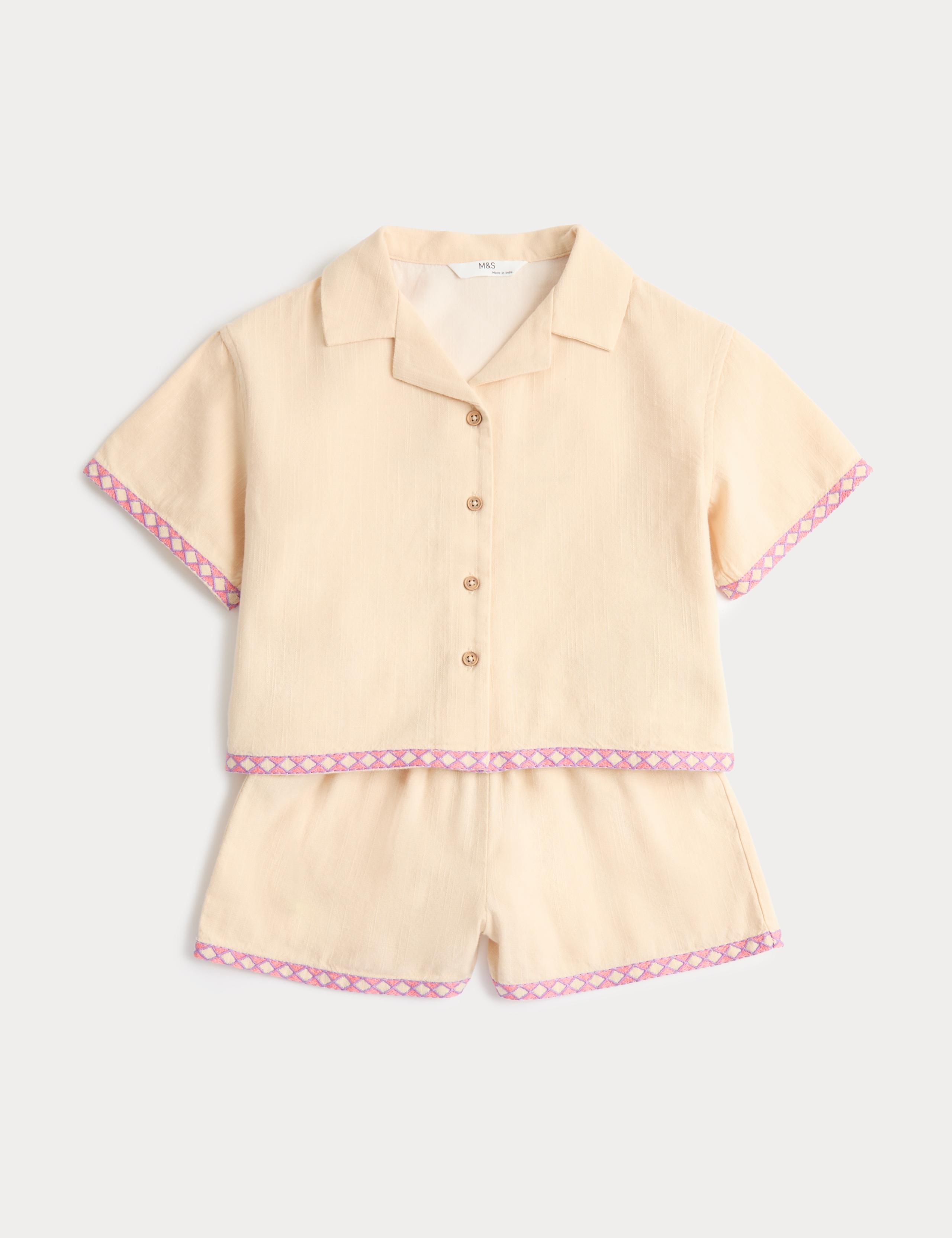 2 Piece Pure Cotton Palm Tree Outfit (2-10 Yrs) 1 of 4