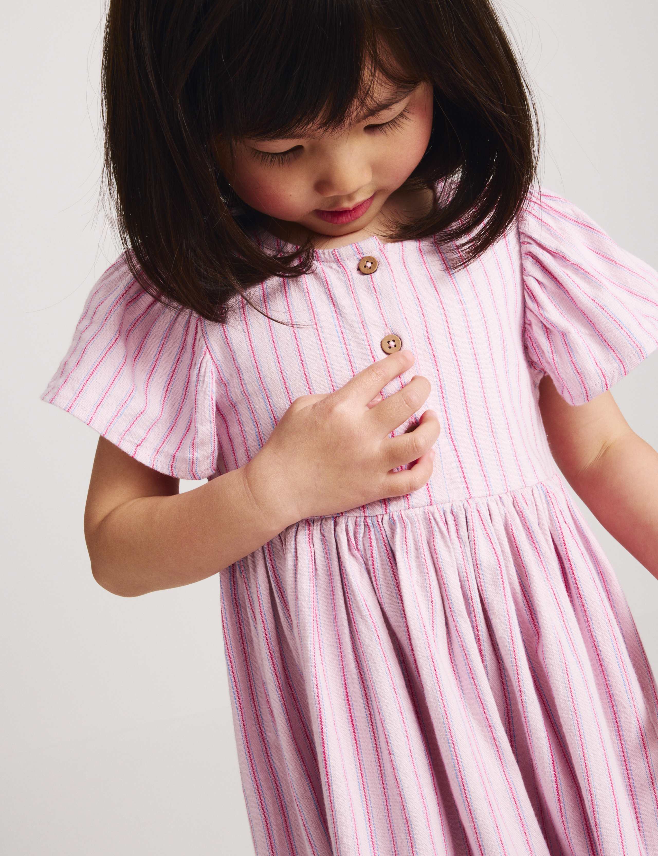 Pure Cotton Striped Dress (2-10 Yrs) 3 of 7