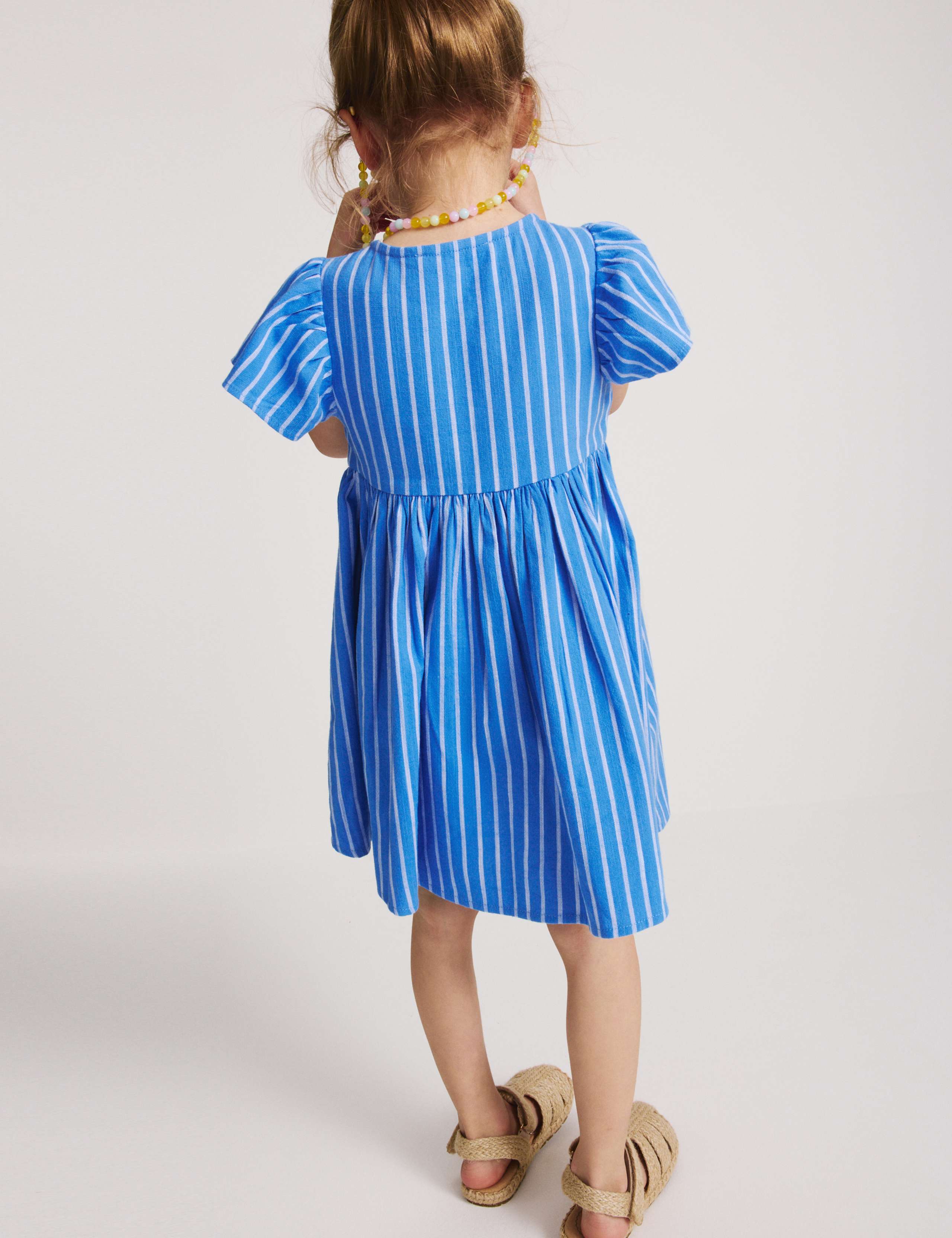 Pure Cotton Striped Dress (2-10 Yrs) 4 of 7