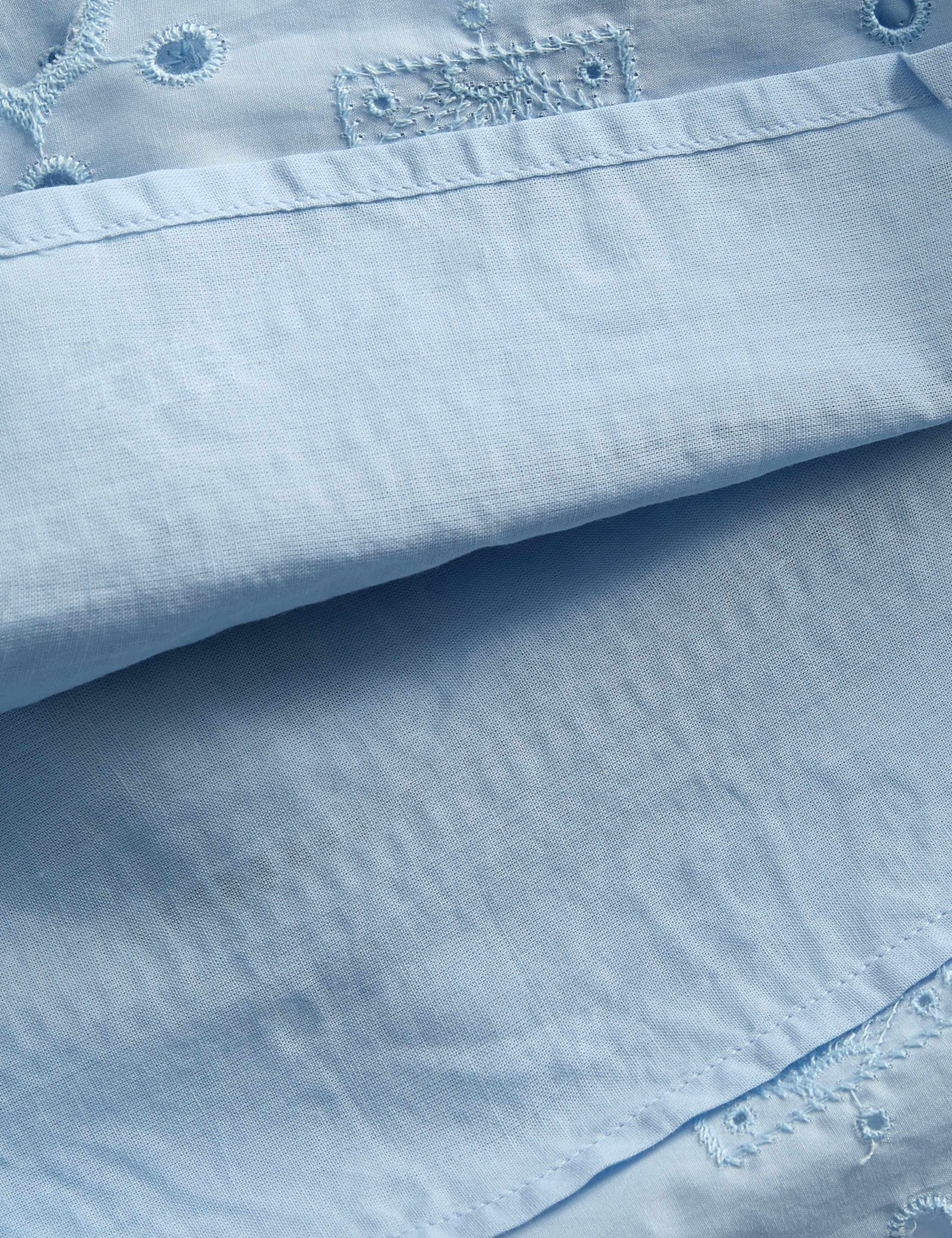 Pure Cotton Broderie Shell Dress (2-8 Yrs) 2 of 2