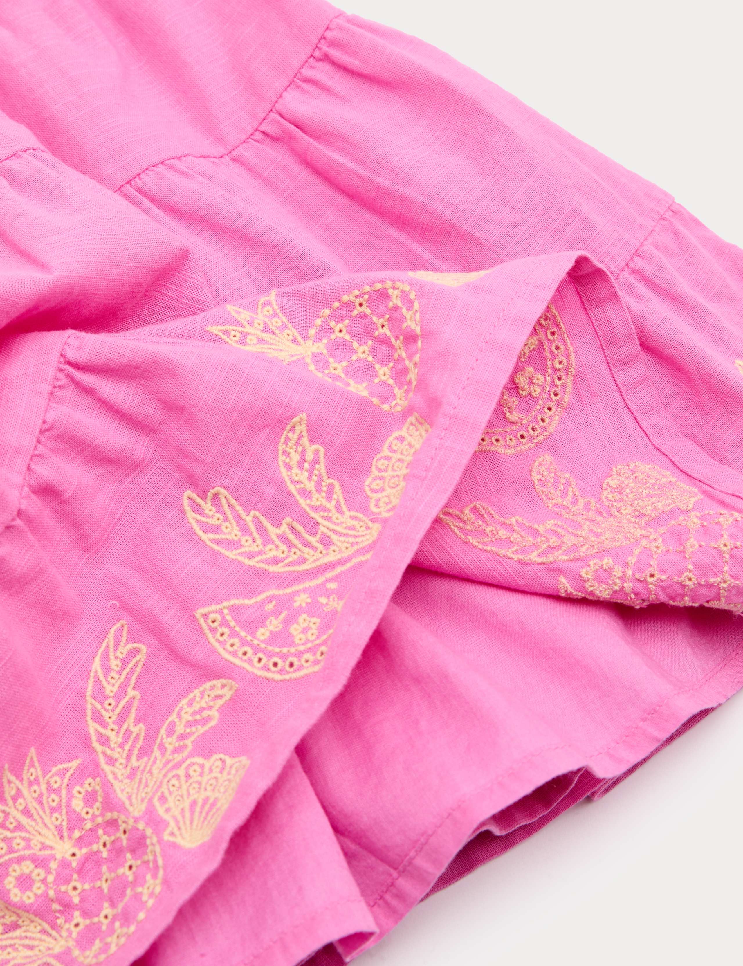 Pure Cotton Embroidered Dress (2-10 Yrs) 2 of 2