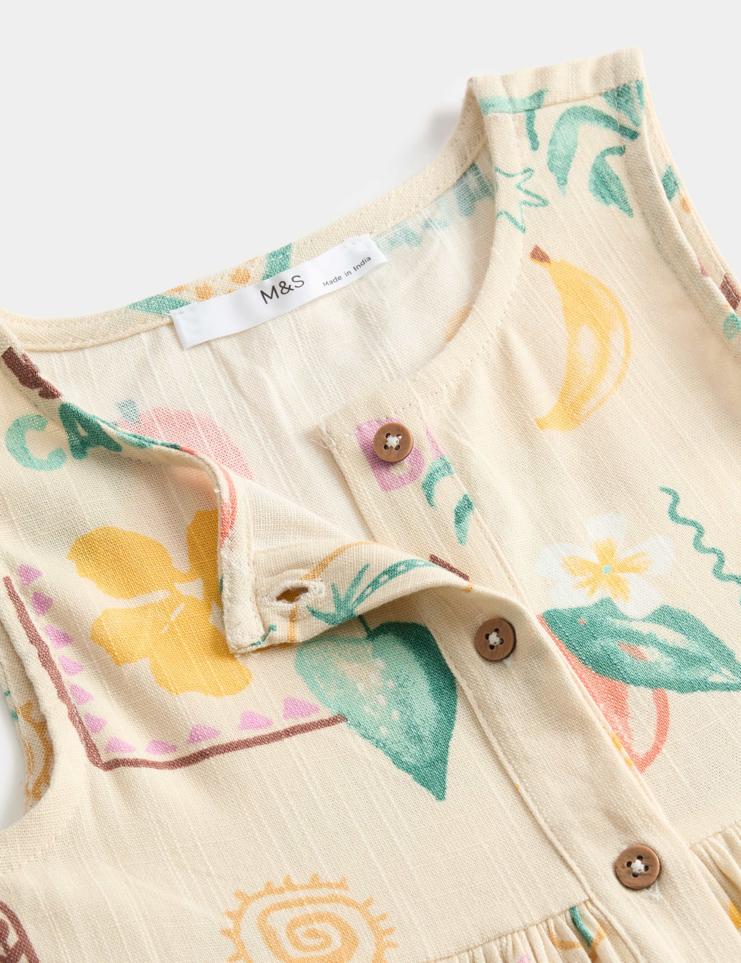 Cotton Rich Island Print Woven Dress (2-10 Years) 2 of 2