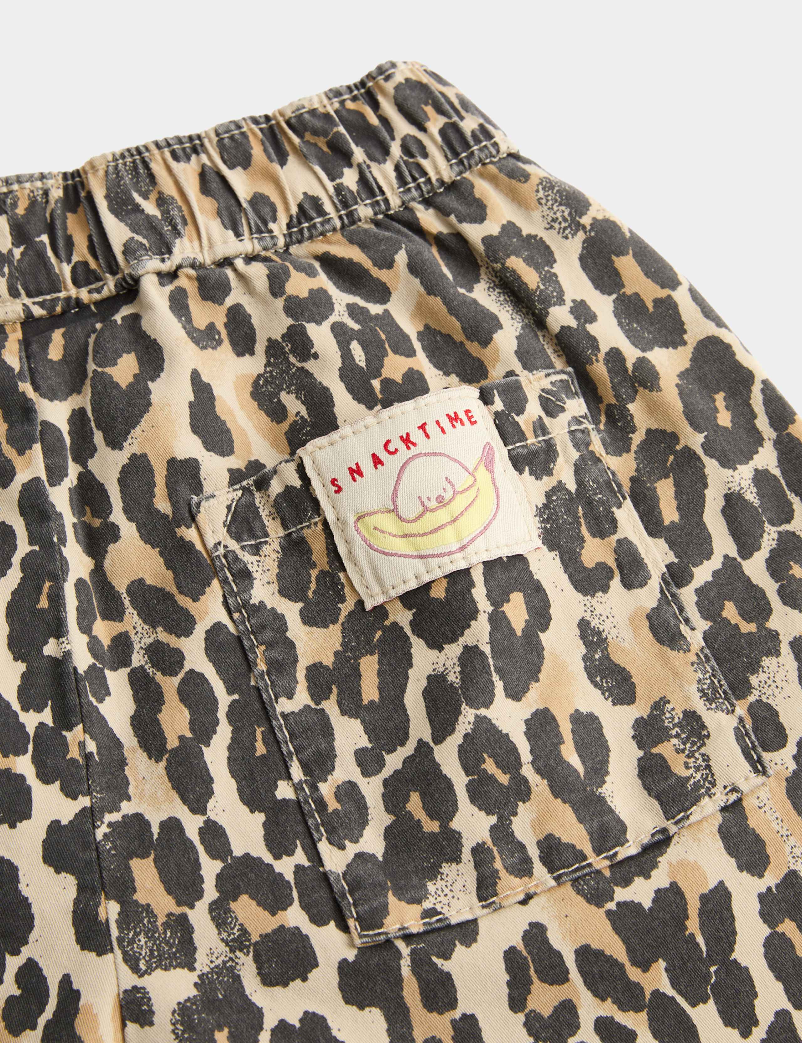 Cotton Rich Balloon Leg Leopard Trousers (2-8 Yrs) 2 of 2