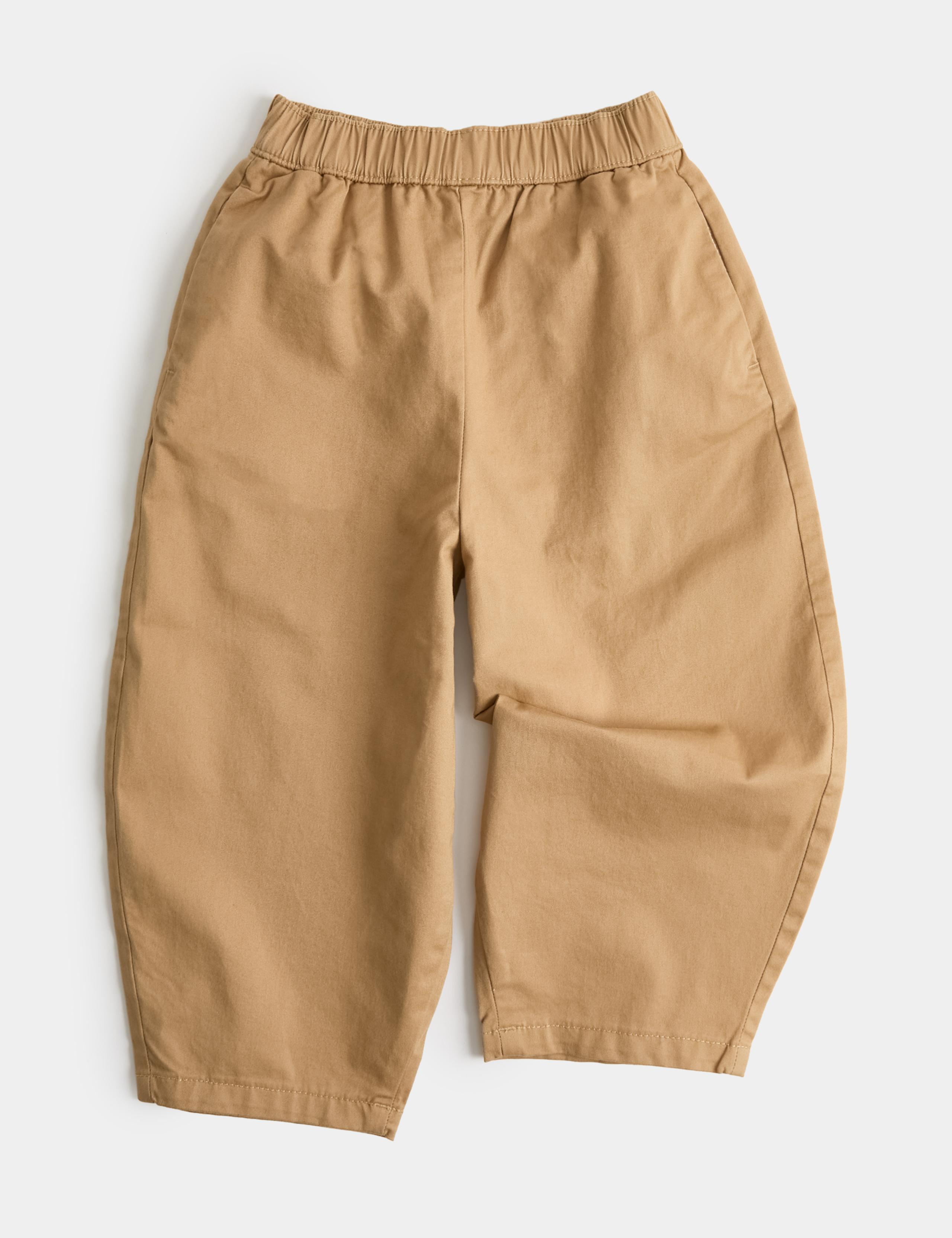 Woven Cotton Rich Balloon Leg Trousers (2-8 Yrs) 1 of 2