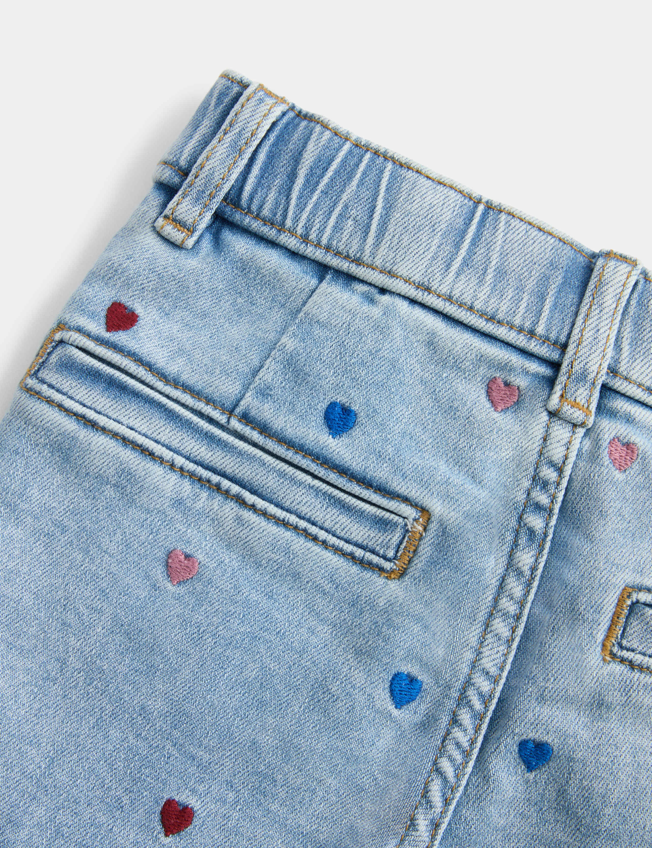 Denim Embroidered Heart Kickflare Jeans (2-8 Yrs) 2 of 2