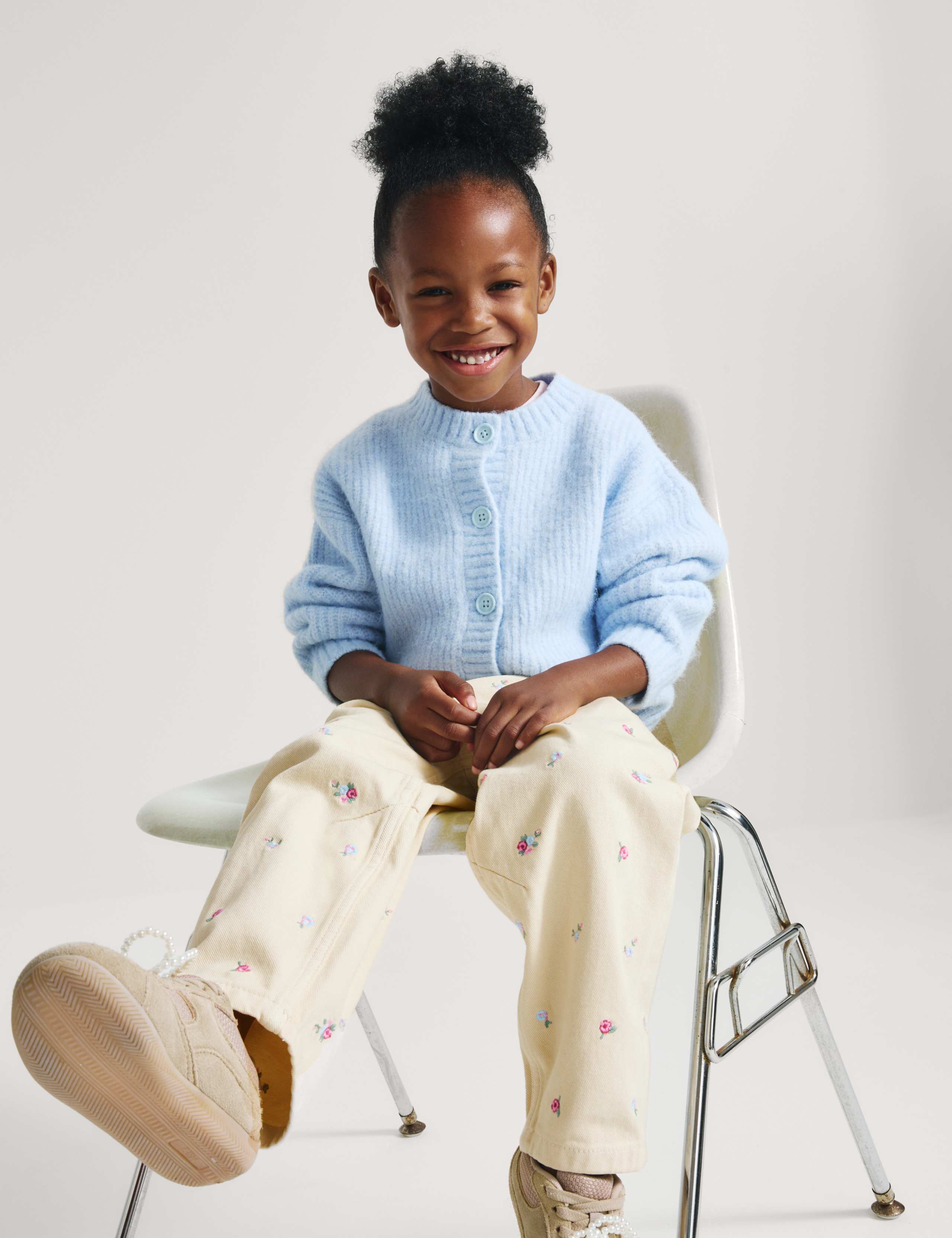 Barrel Denim Embroidered Jeans (2-8 Yrs) 6 of 7