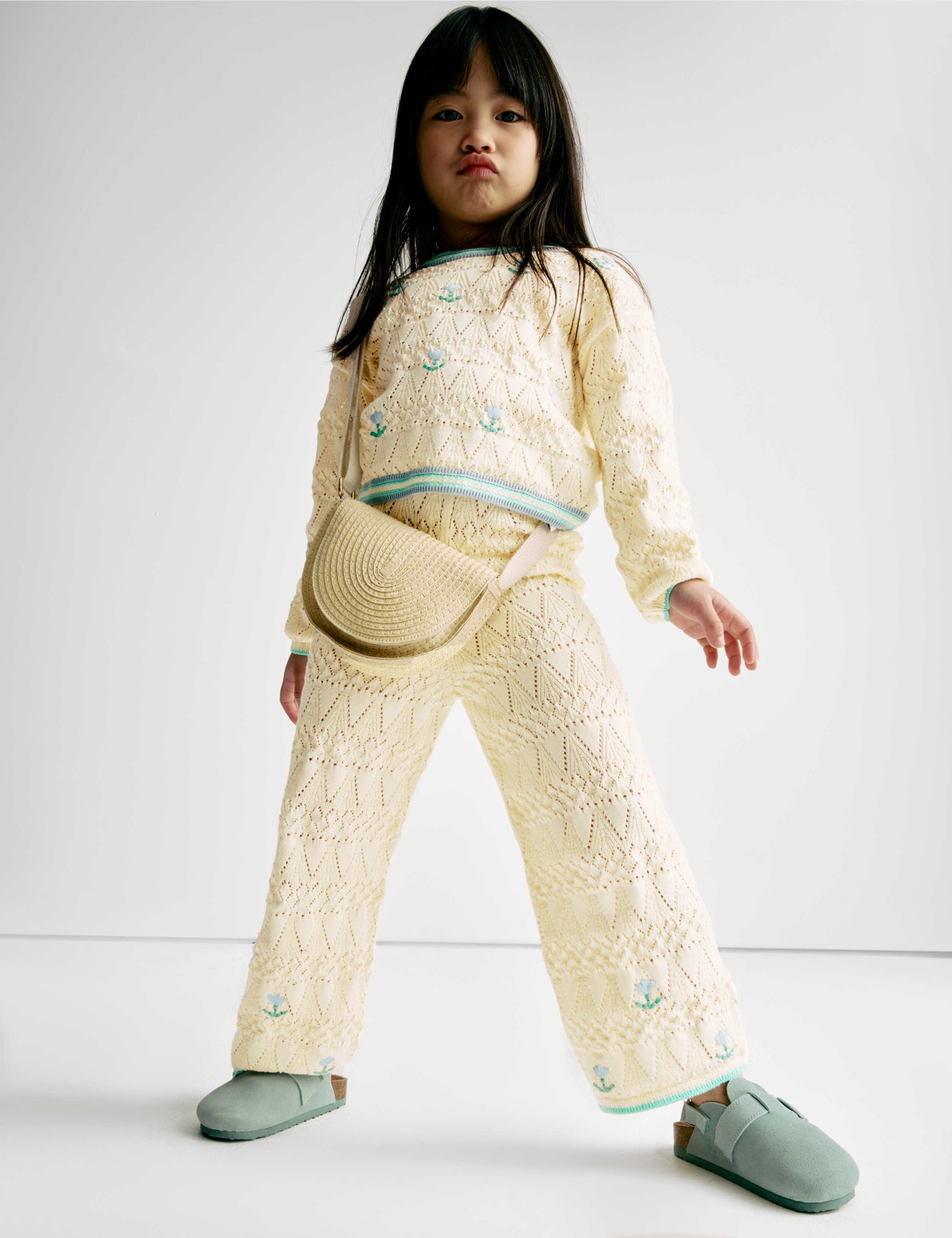 2pc Pure Cotton Knitted Top & Bottom Outfit (2-8 Yrs) 1 of 8