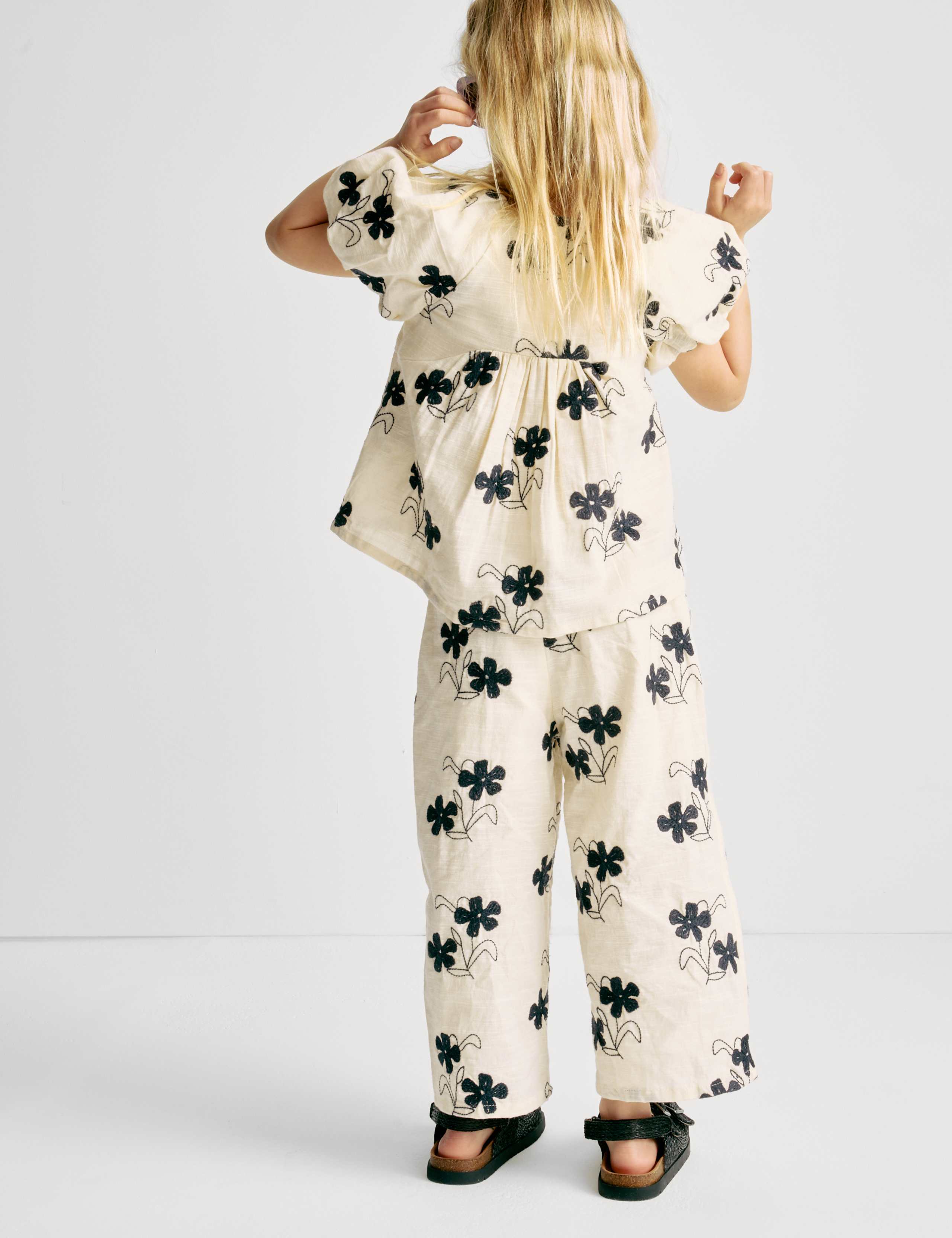 Pure Cotton Floral Woven Outfit (2-8 Yrs) 3 of 5