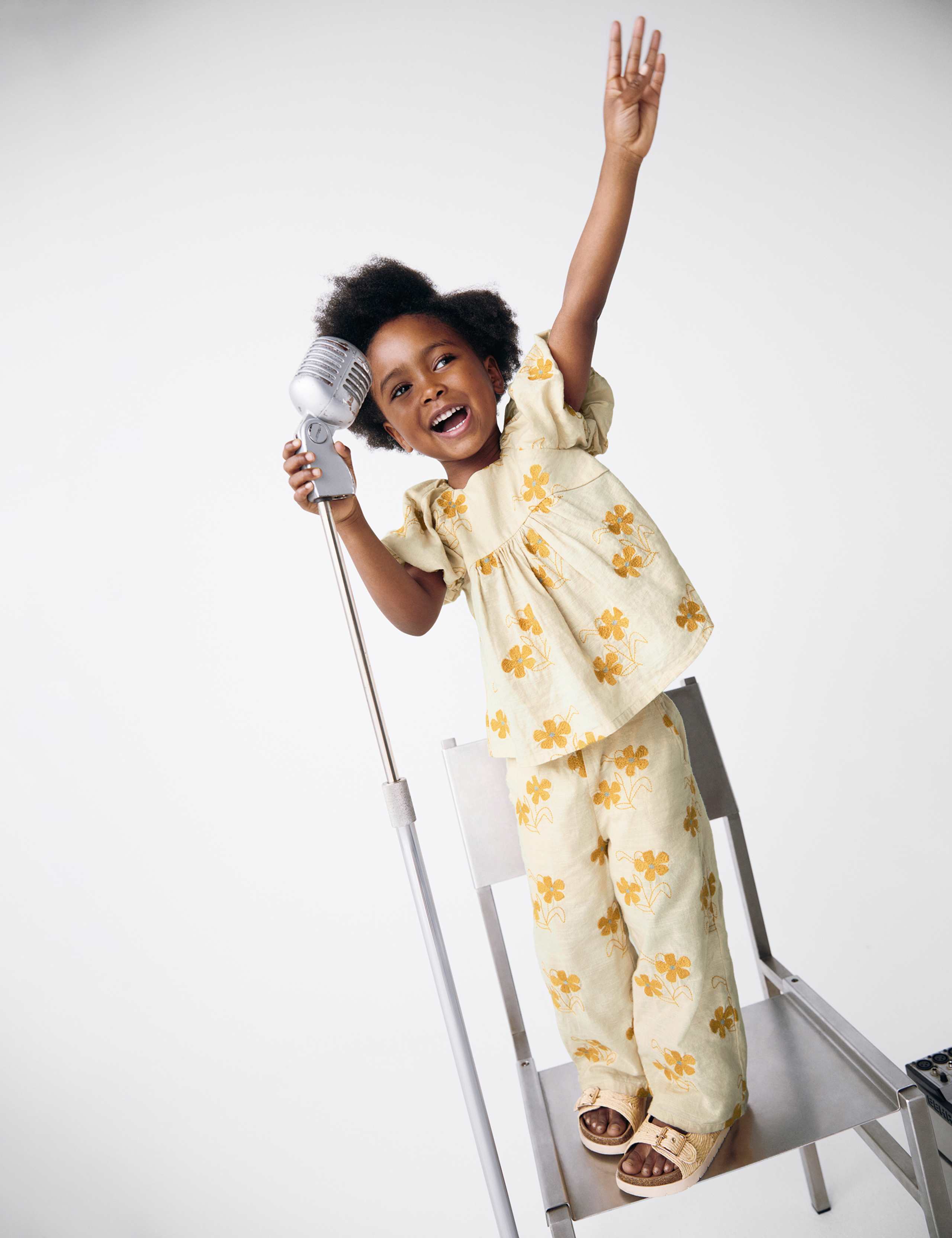 Pure Cotton Floral Woven Outfit (2-8 Yrs) 1 of 4