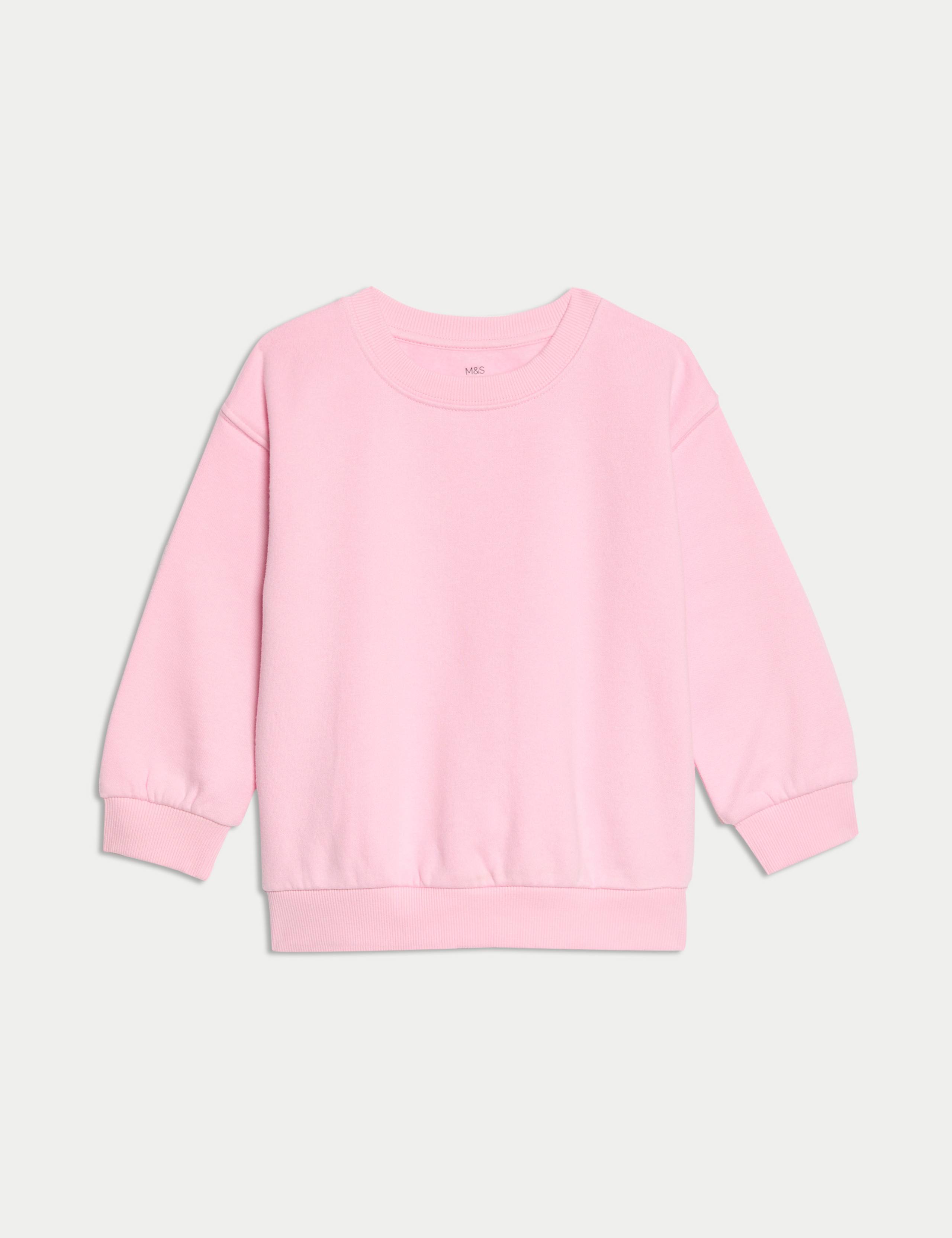 Cotton Rich Plain Sweatshirt (2-8 Yrs) 2 of 6