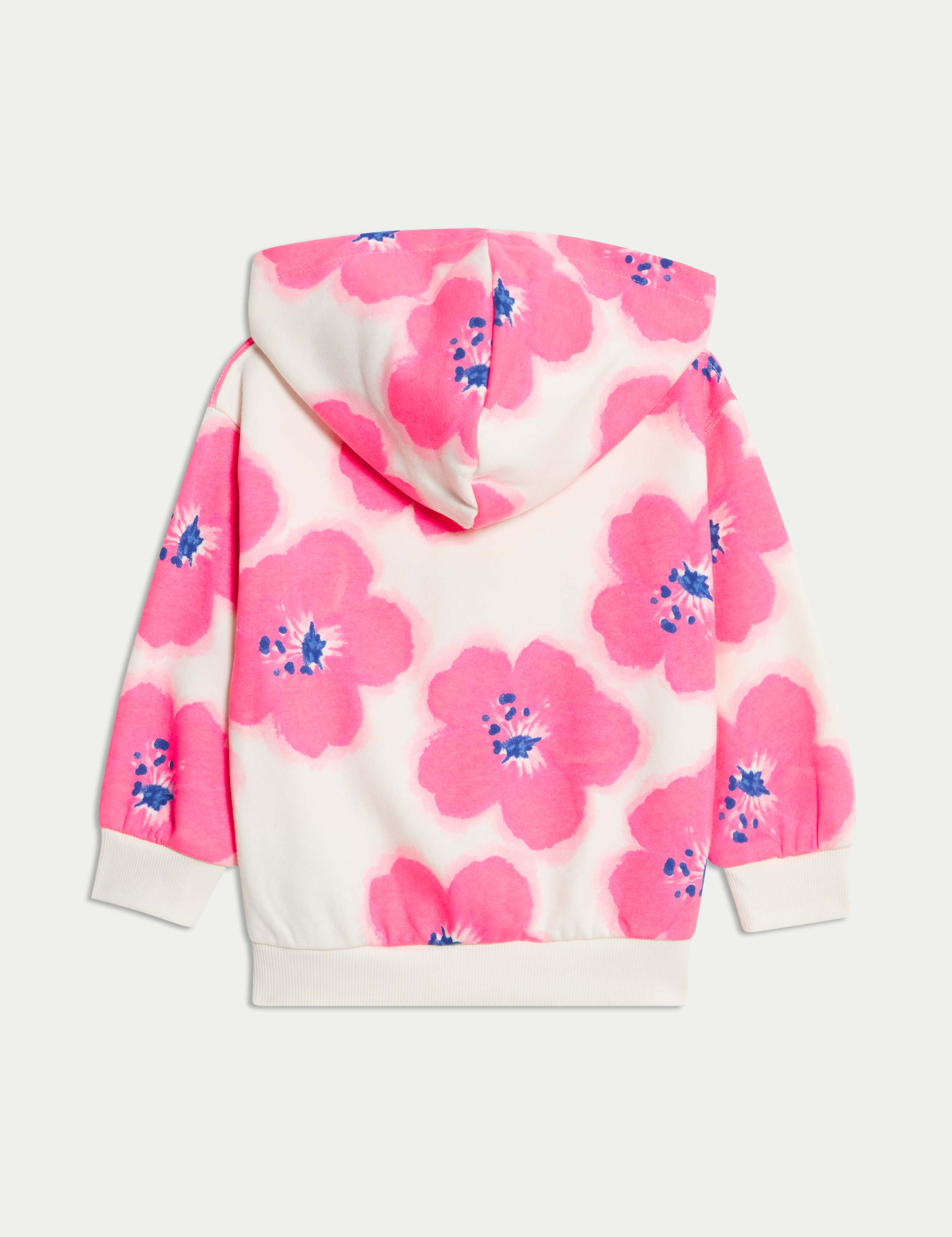 Cotton Rich Hibiscus Print Zip Hoodie (2-8 Yrs) 7 of 7