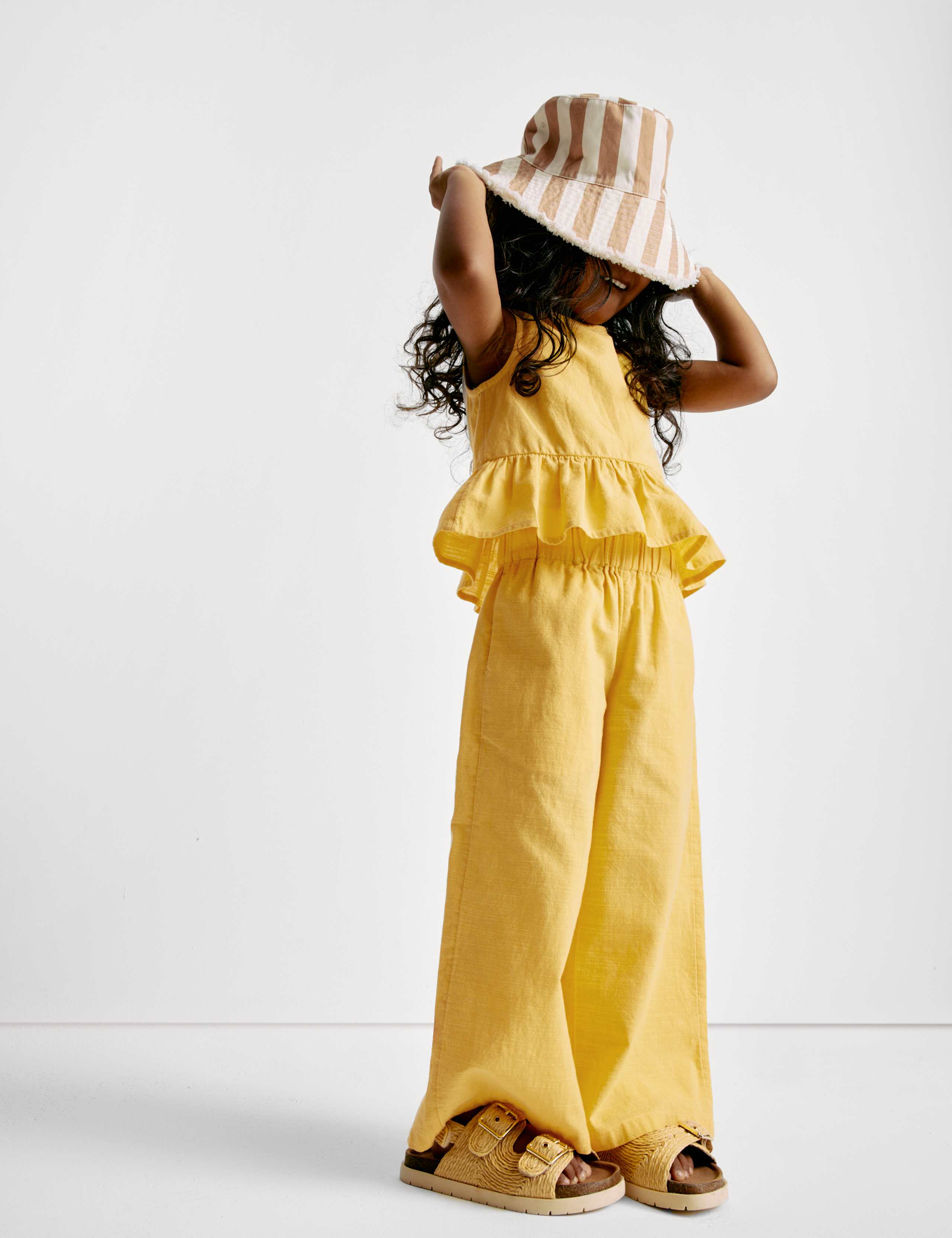 Pure Cotton Striped Top & Bottom Outfit (2-16 Yrs) 1 of 7