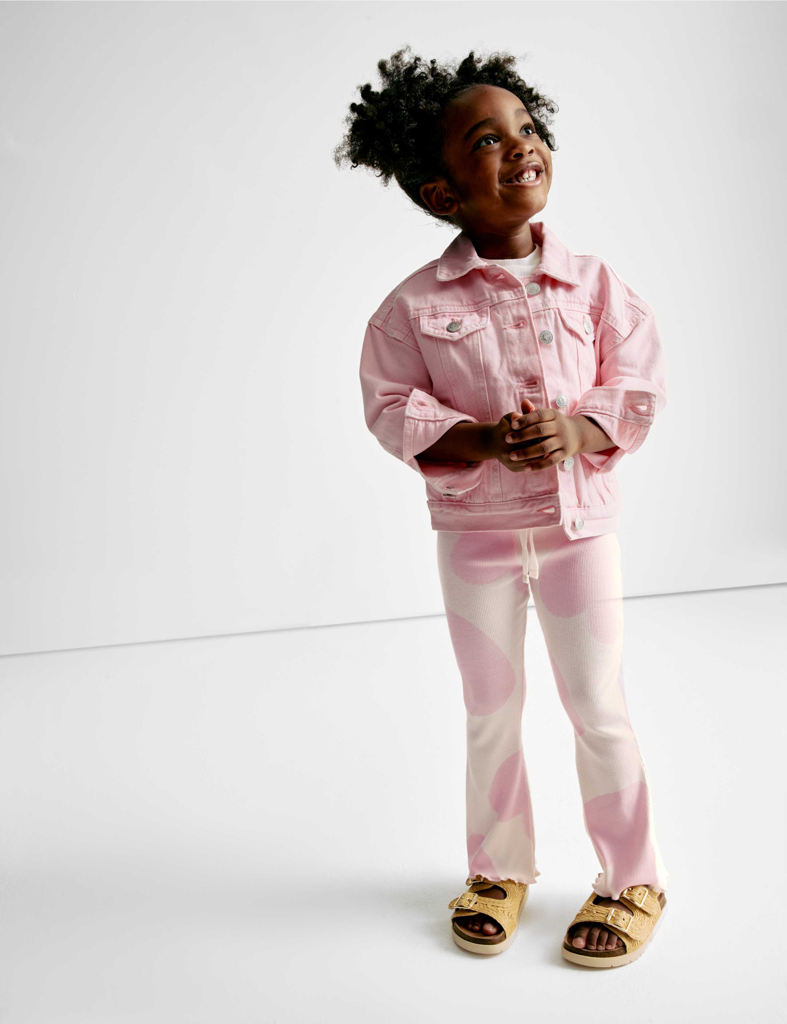 Cotton Rich Heart Print Flared Leggings (2-8 Yrs) 6 of 6