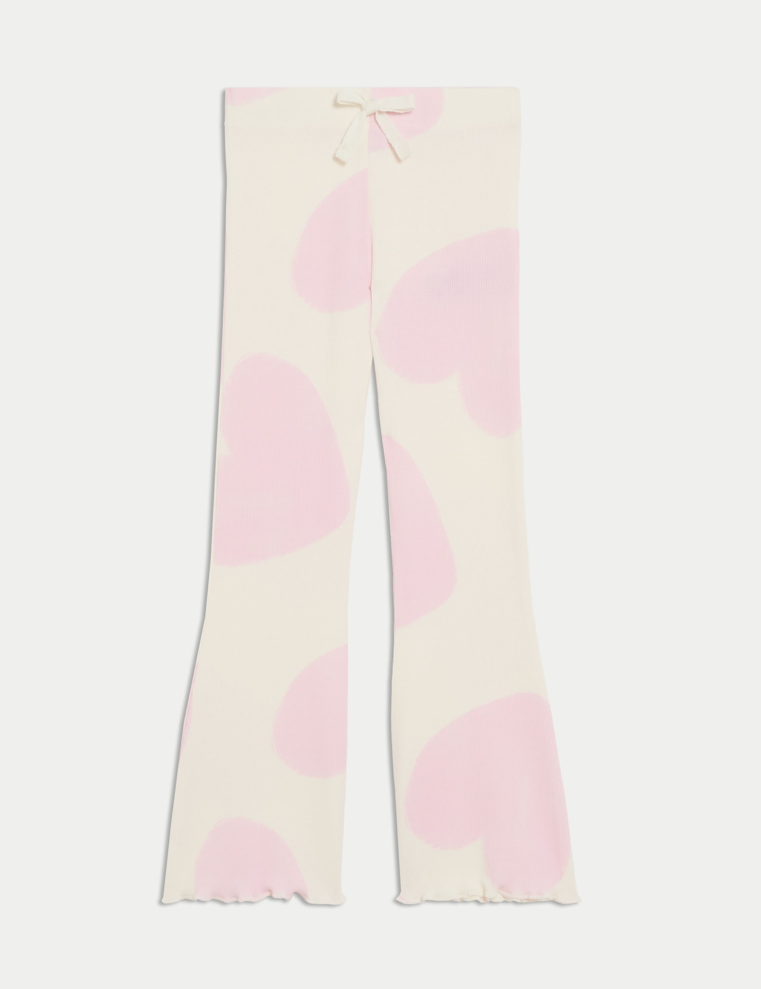 Cotton Rich Heart Print Flared Leggings (2-8 Yrs) 2 of 6