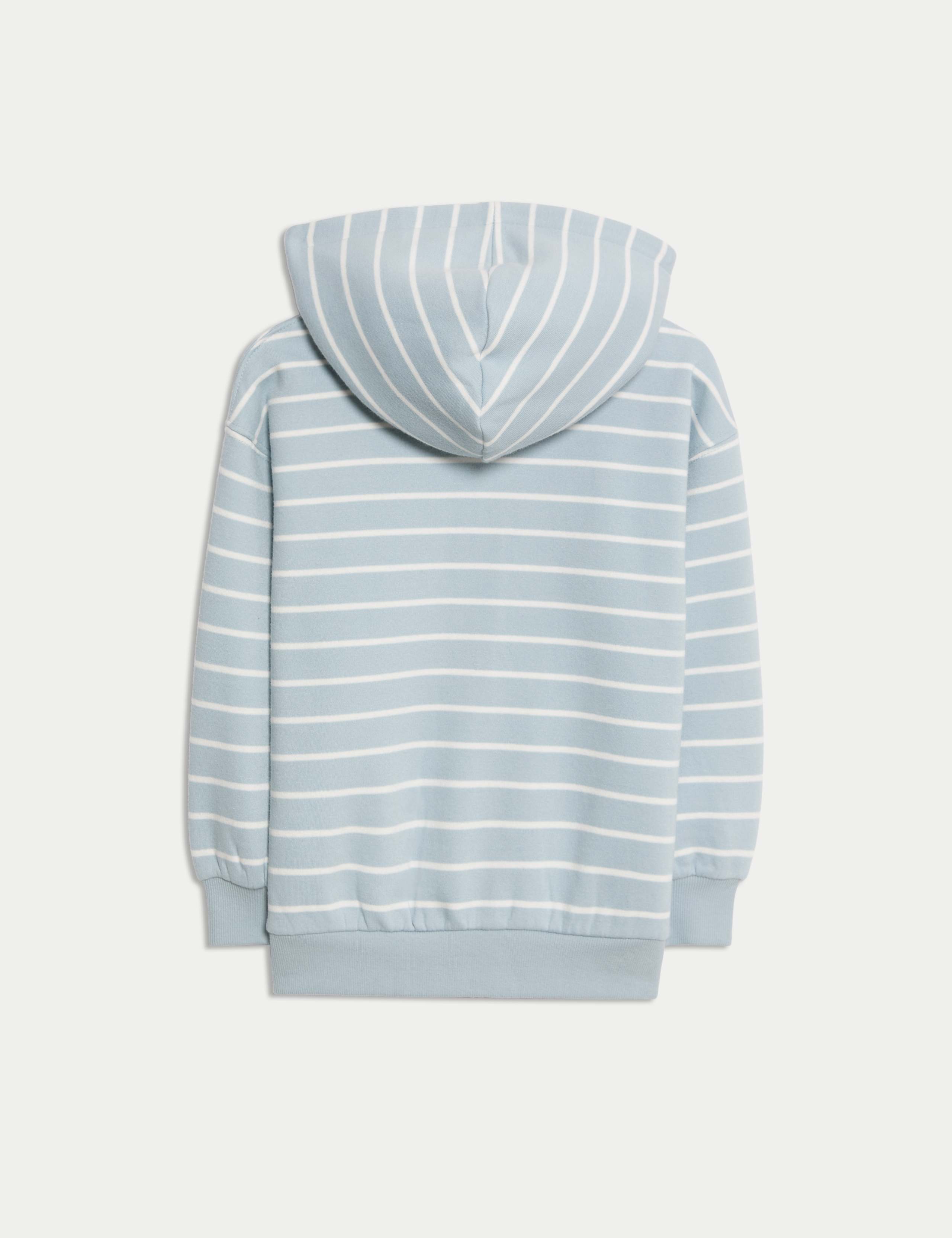 Cotton Rich Striped Zip Hoodie (2-8 Yrs) 3 of 3