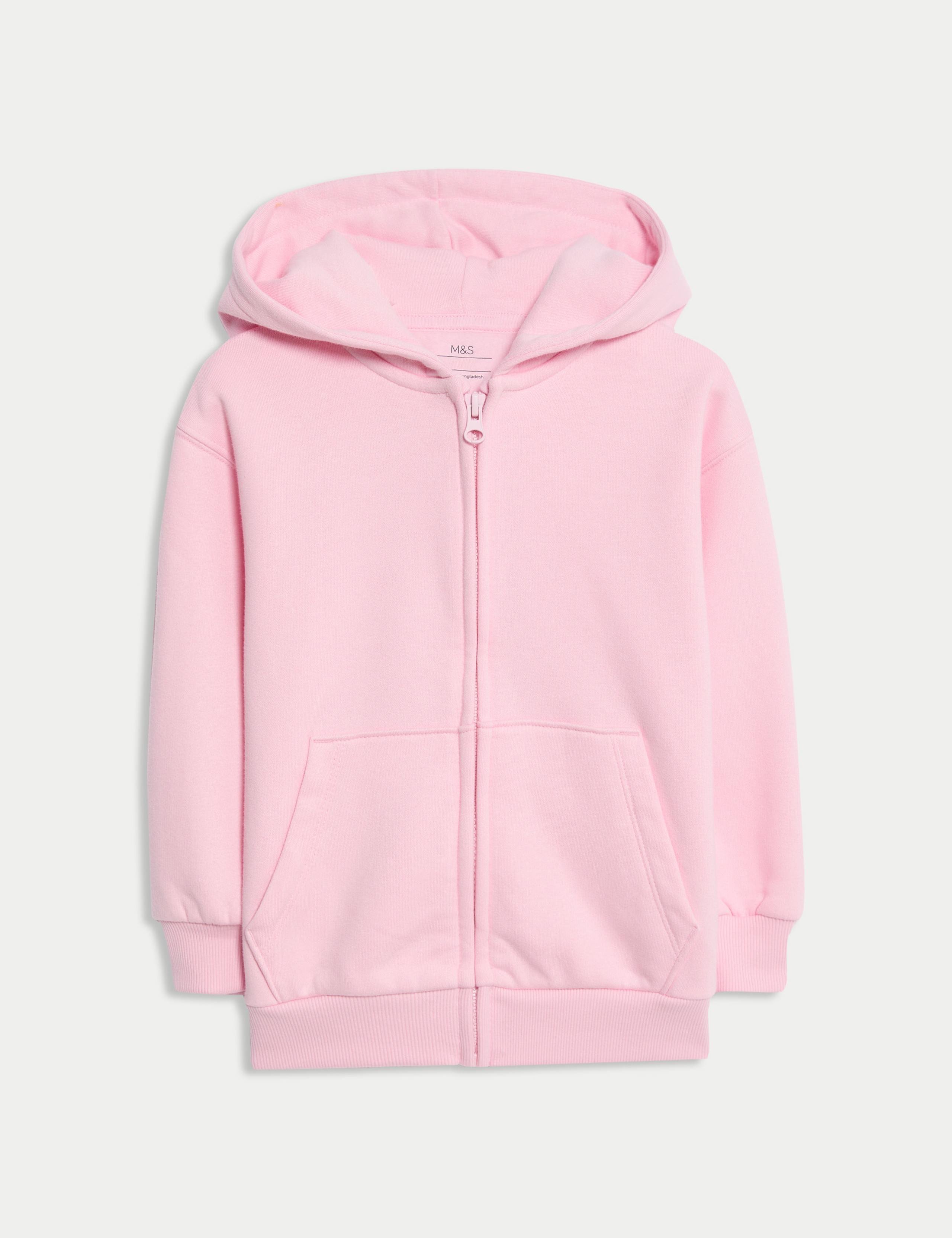 Cotton Rich Zip Hoodie (2-8 Yrs) 1 of 2