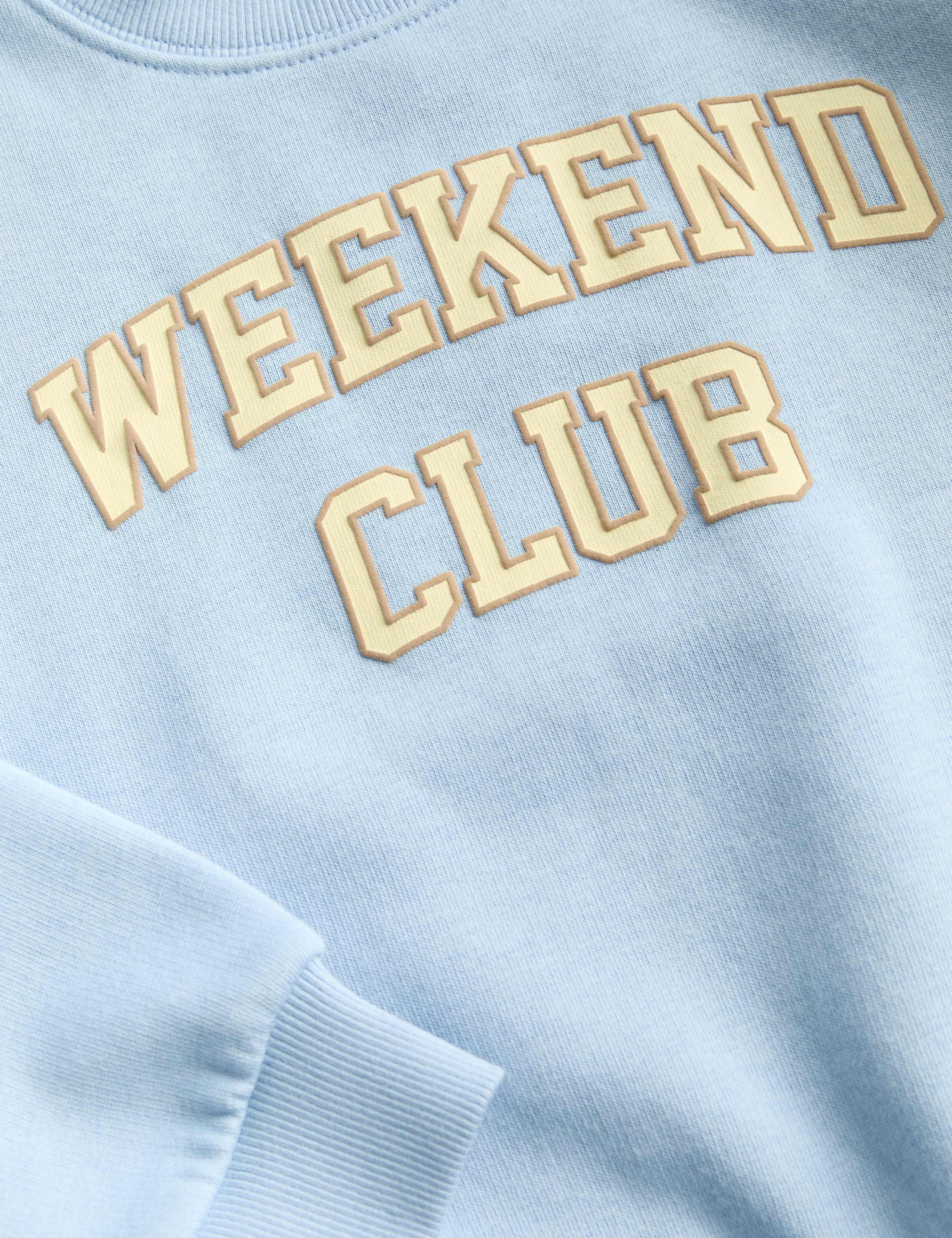 Cotton Rich Weekend Club Sweatshirt (2-8 Yrs) 2 of 2